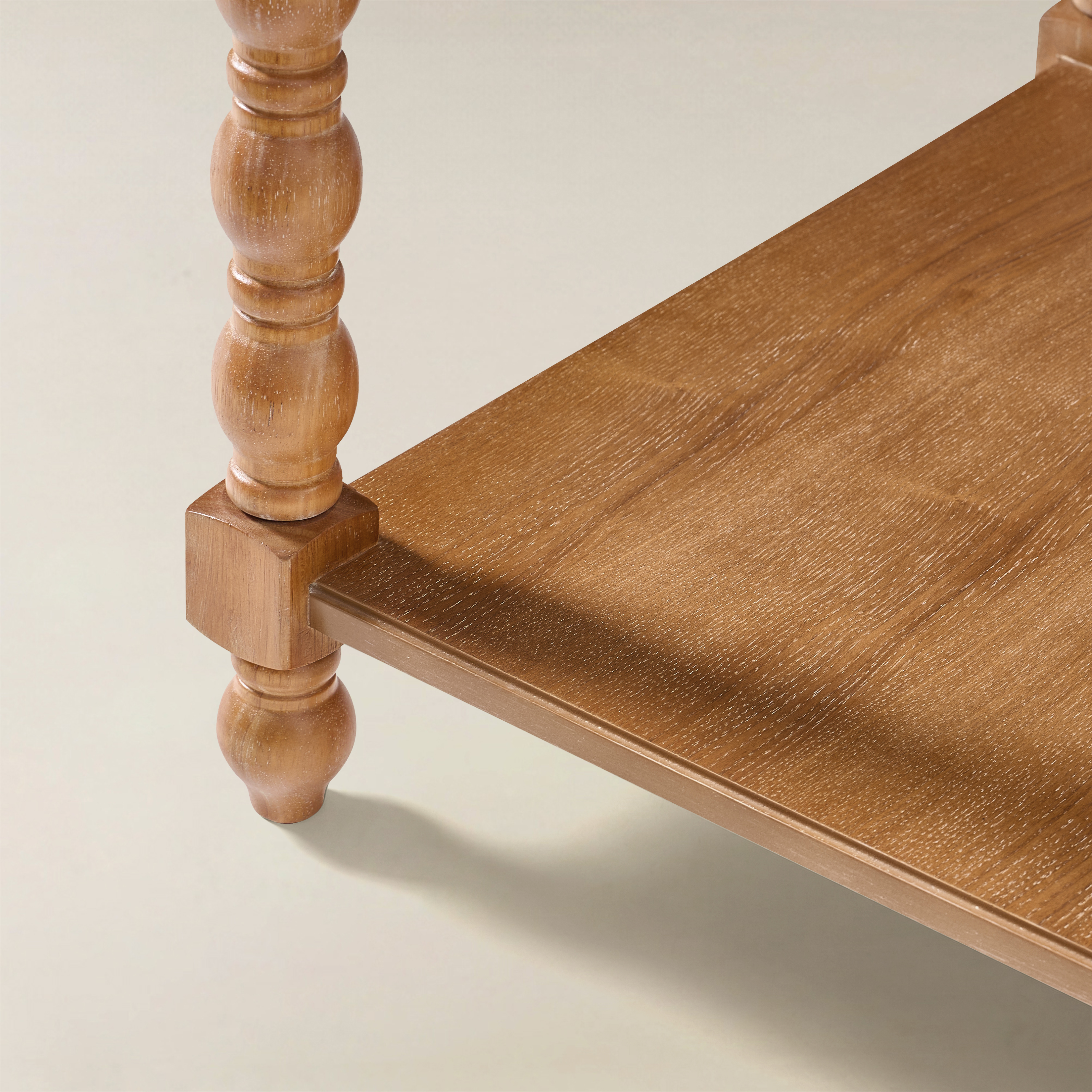 Ira 26" Tall Farmhouse Solid Wood End Table with Built-in Charging Outlets(Optional Types)