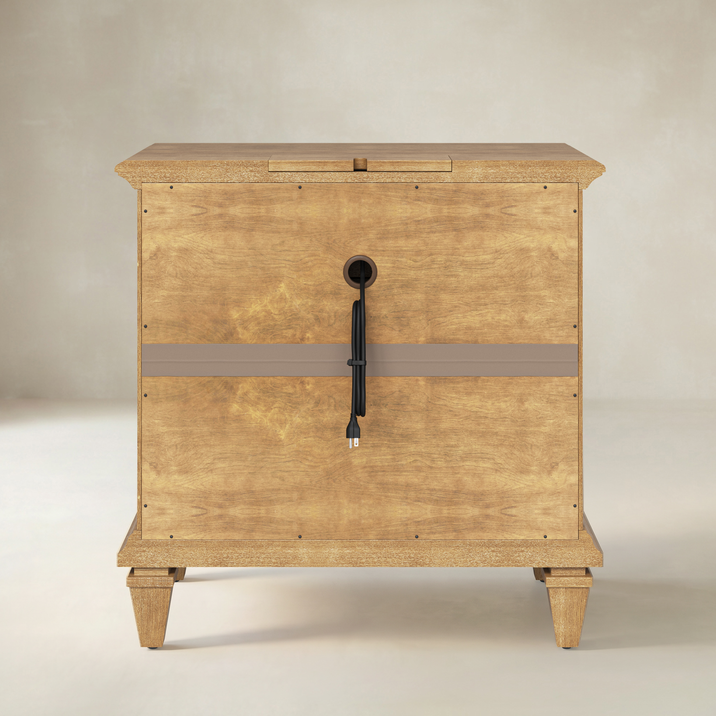 Colombo 3-Drawer End Table with Built-In Outlets(Optional Types)