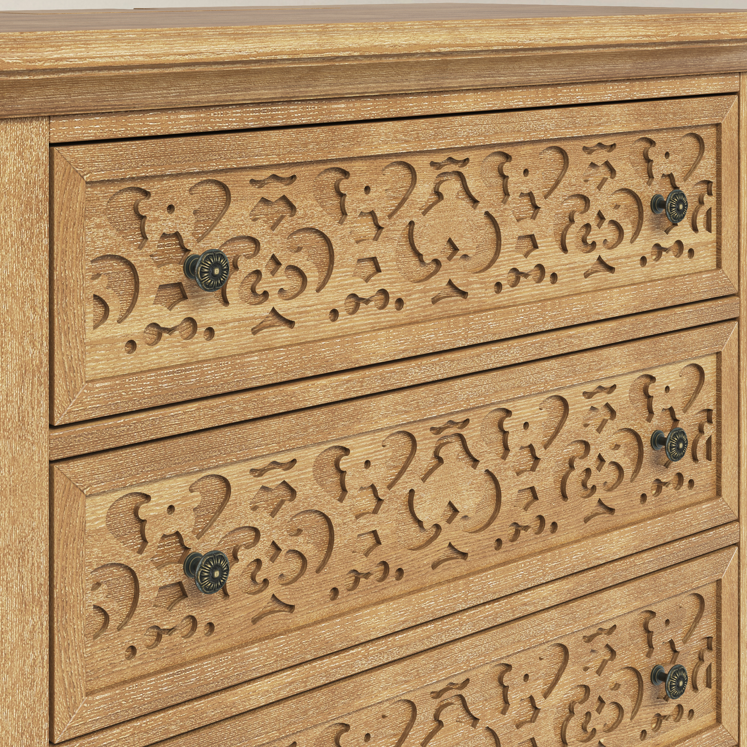 Colombo 3-Drawer End Table with Built-In Outlets(Optional Types)