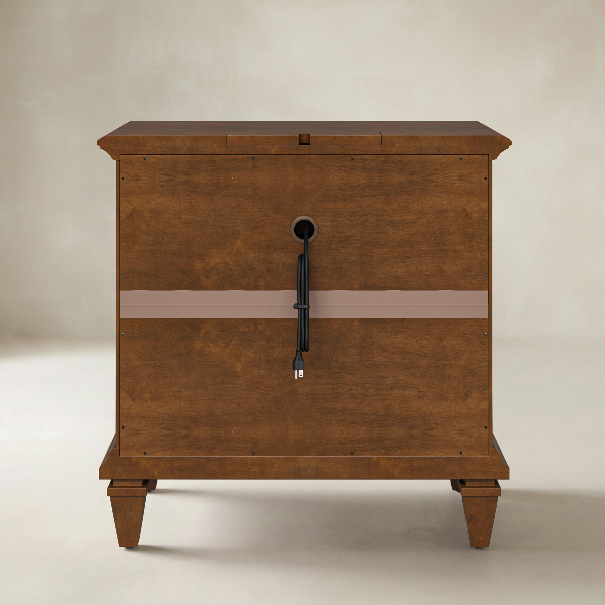 Colombo 3-Drawer End Table with Built-In Outlets(Optional Types)