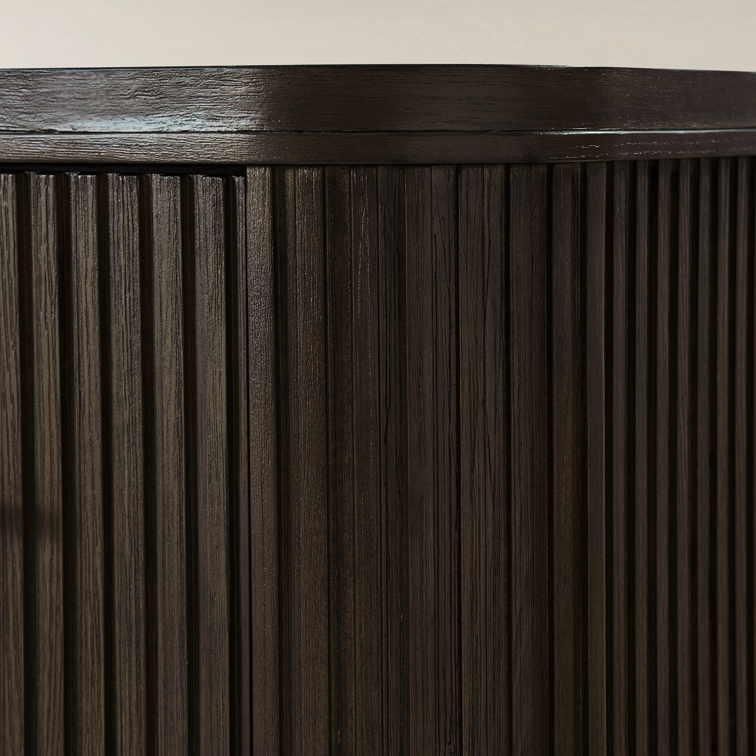 VERRAL Fluted Wood nightstand