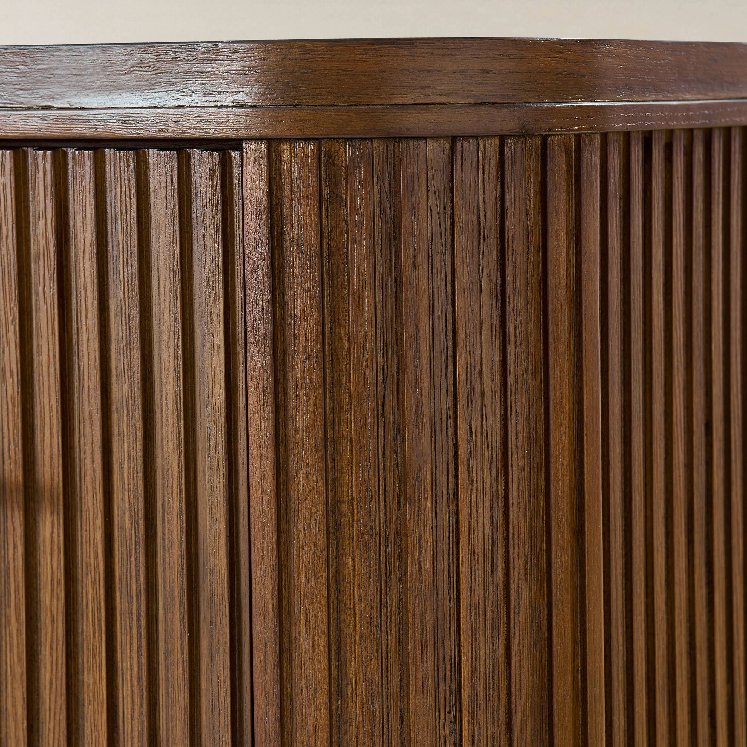 VERRAL Fluted Wood nightstand