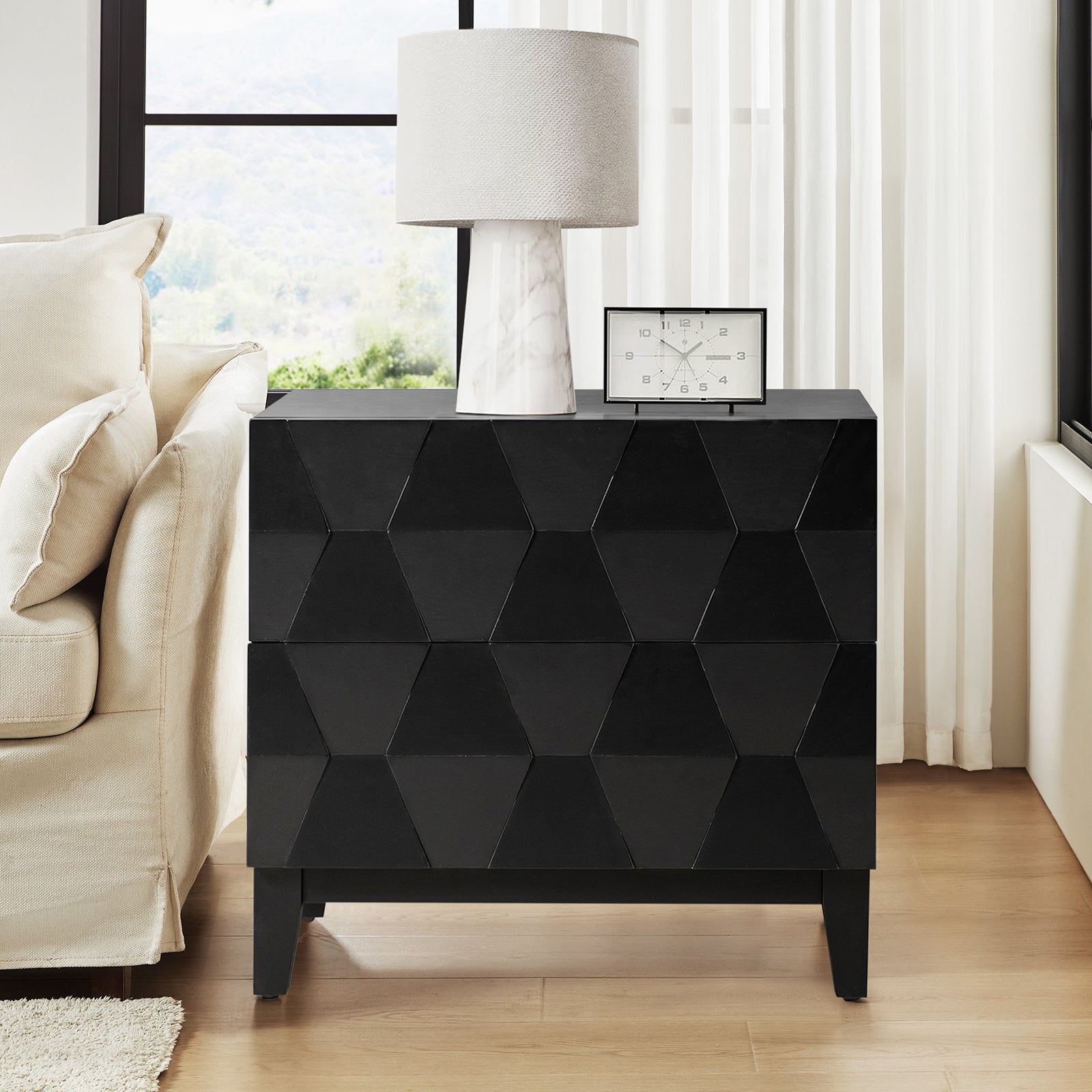 Kamu 2 - Drawer End Table with Built-in Outlets(Optional Types)
