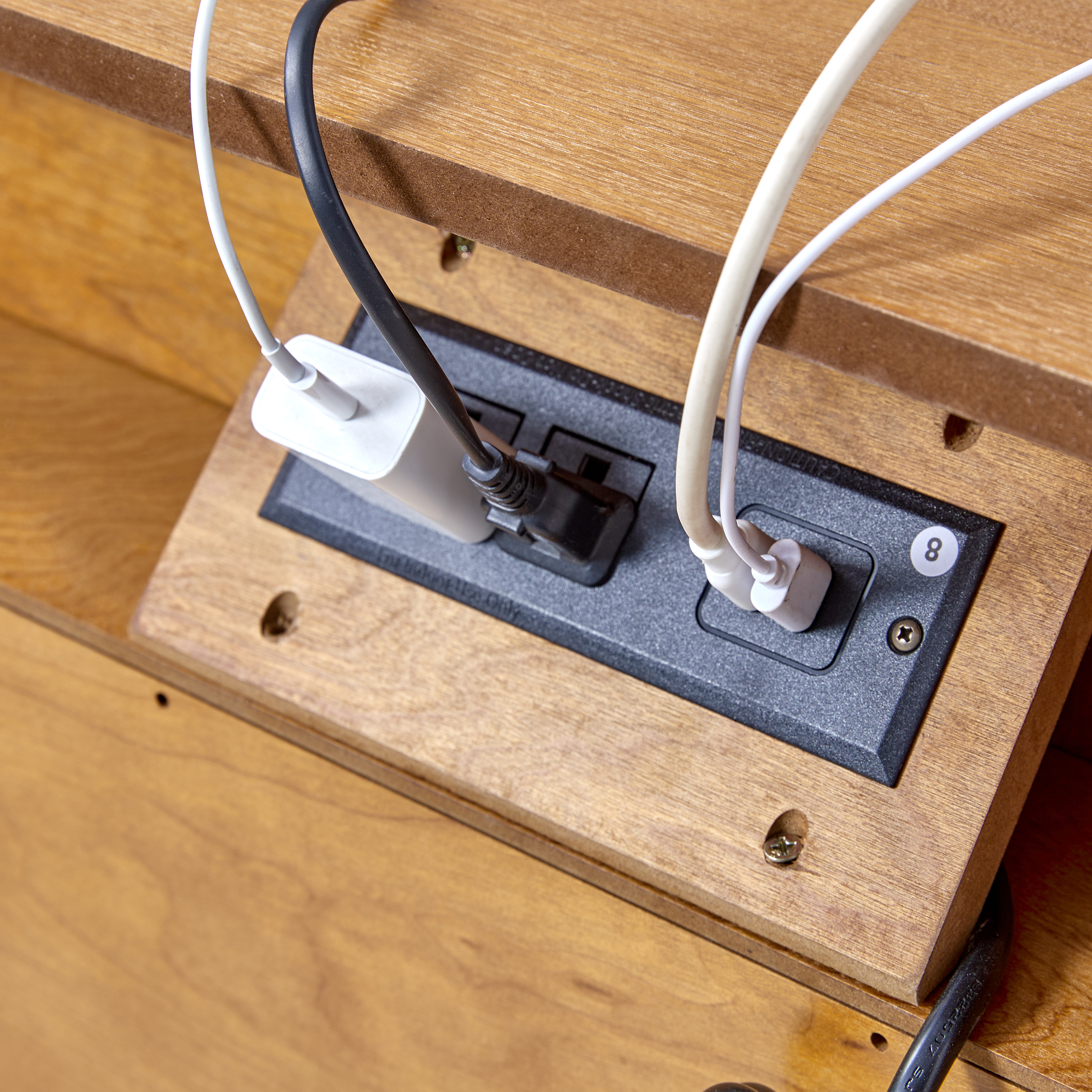 Kamu 2 - Drawer End Table with Built-in Outlets(Optional Types)