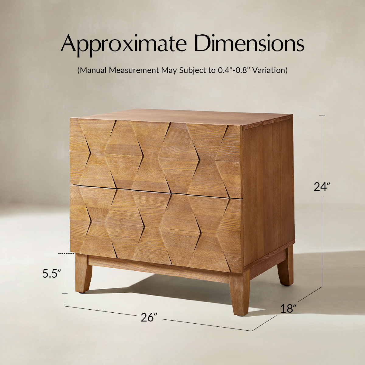 Kamu 2 - Drawer End Table with Built-in Outlets(Optional Types)