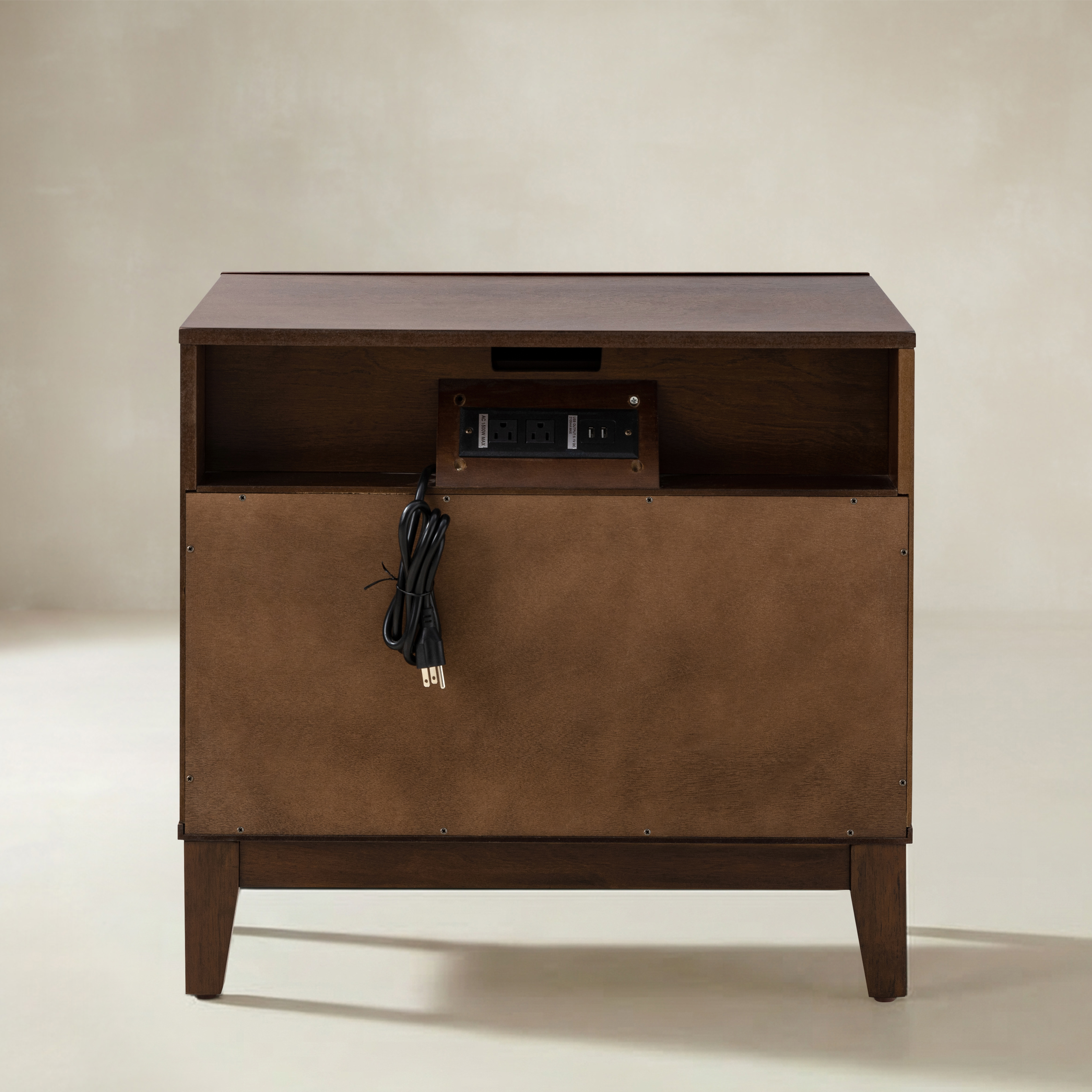 Kamu 2 - Drawer End Table with Built-in Outlets(Optional Types)