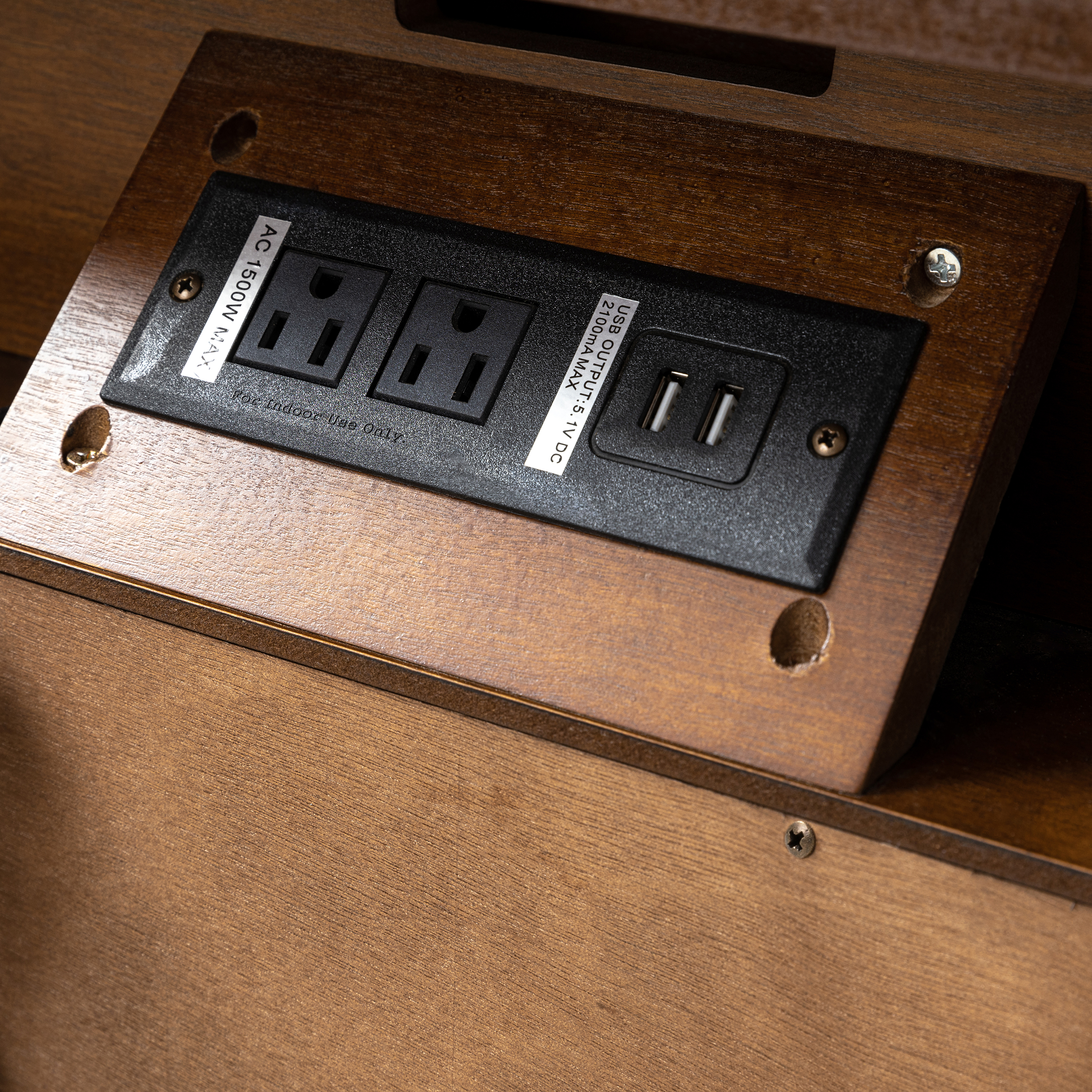 Kamu 2 - Drawer End Table with Built-in Outlets(Optional Types)