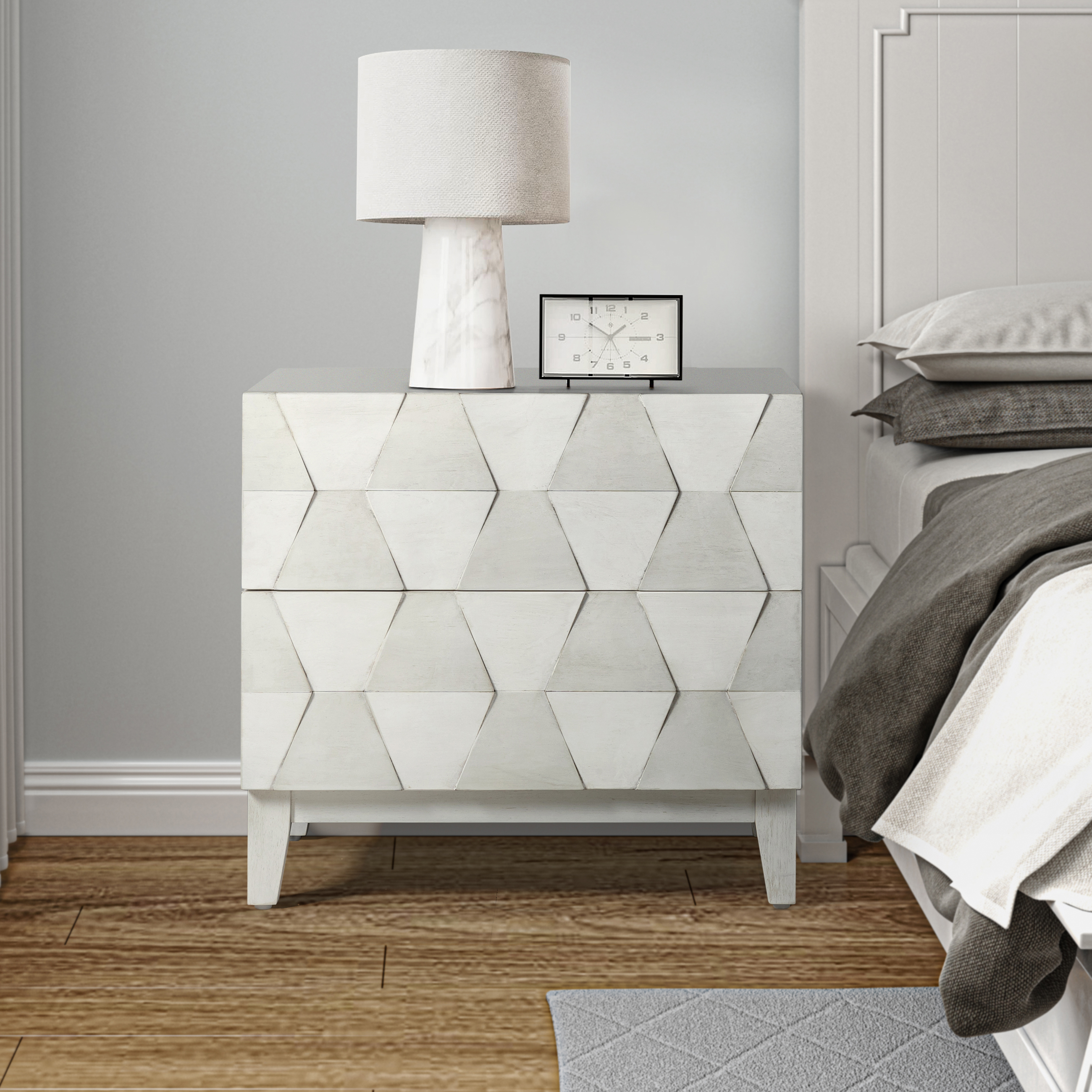 Kamu 2 - Drawer End Table with Built-in Outlets(Optional Types)