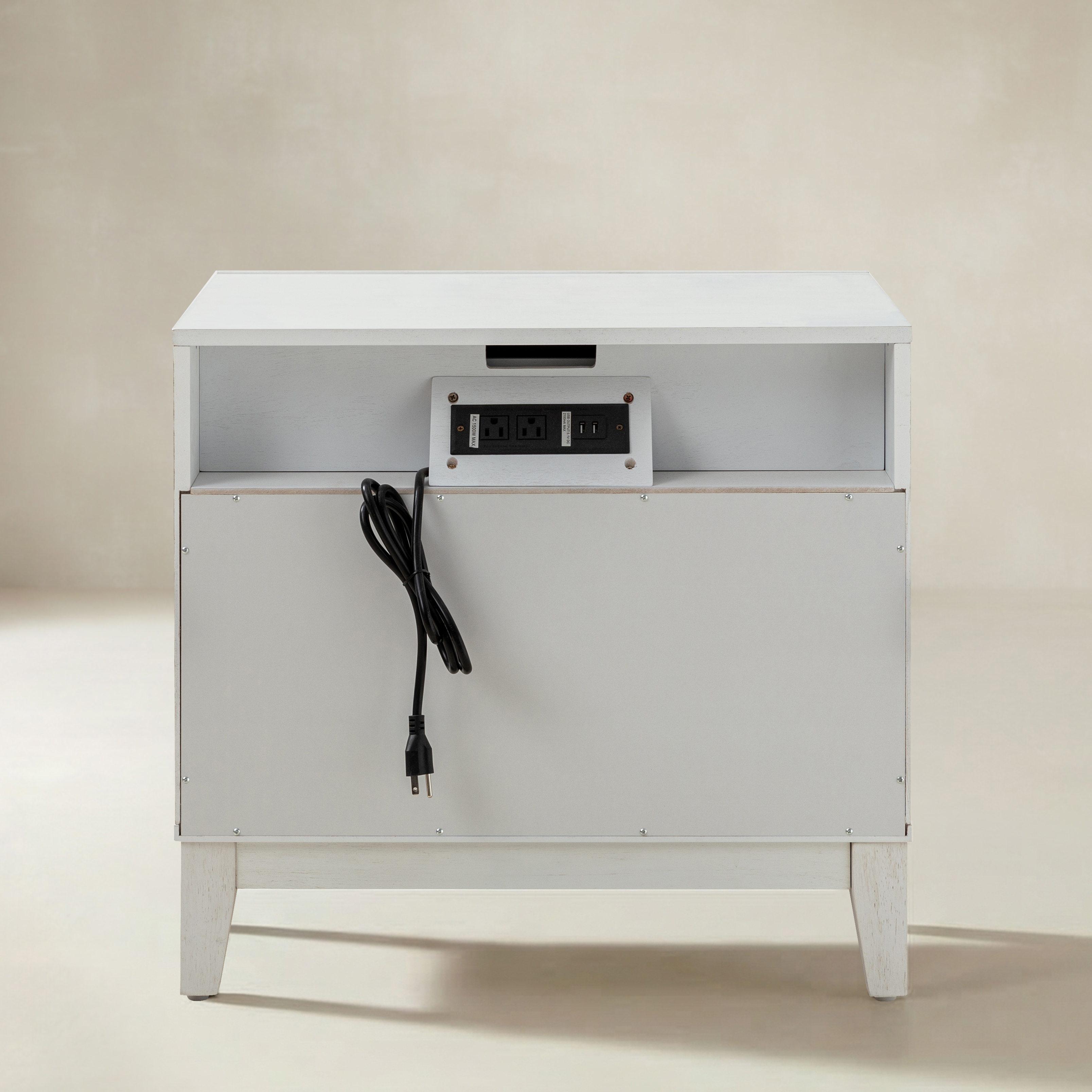 Kamu 2 - Drawer End Table with Built-in Outlets(Optional Types)