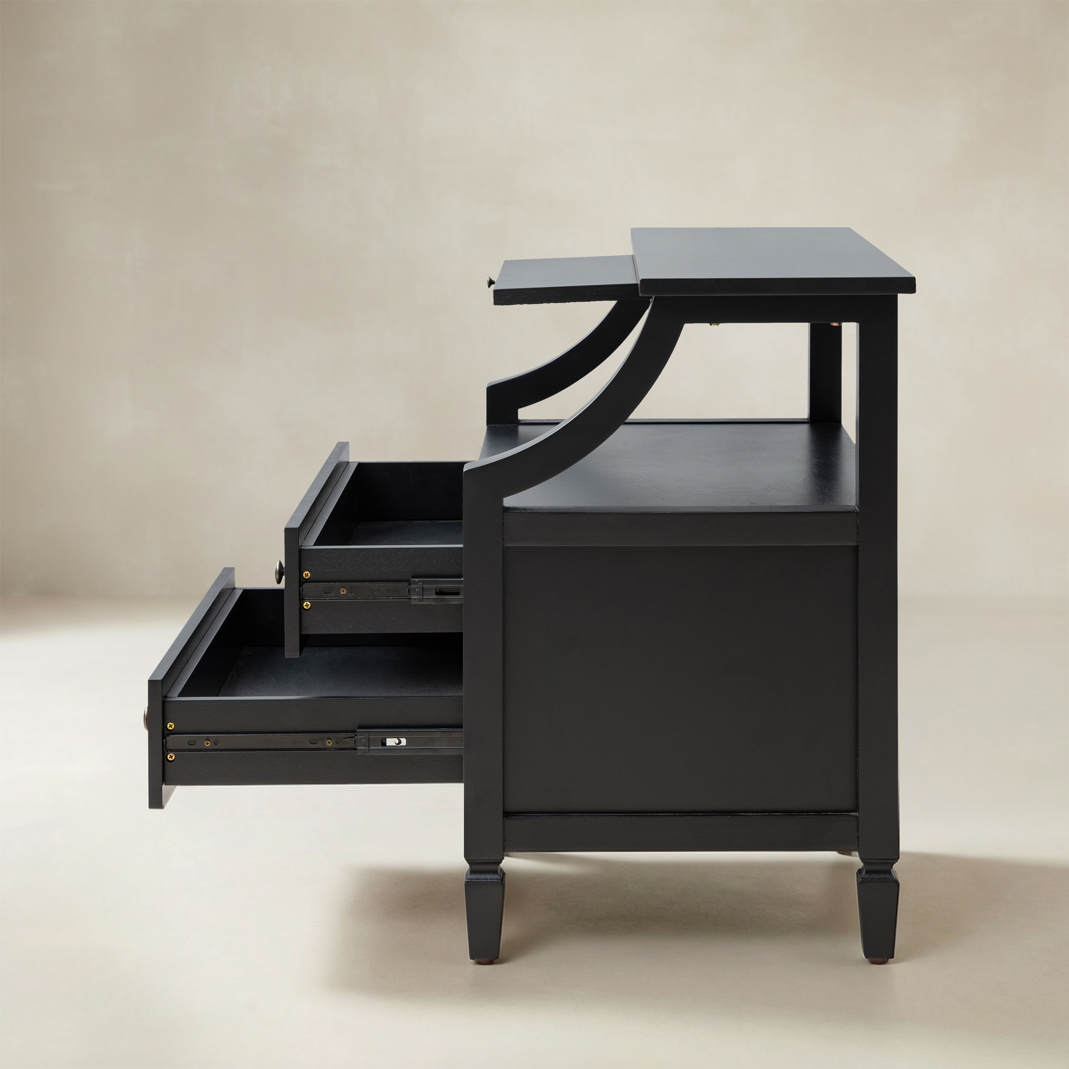 Grace 2 - Drawer End Table Chest with Built-in Outlets