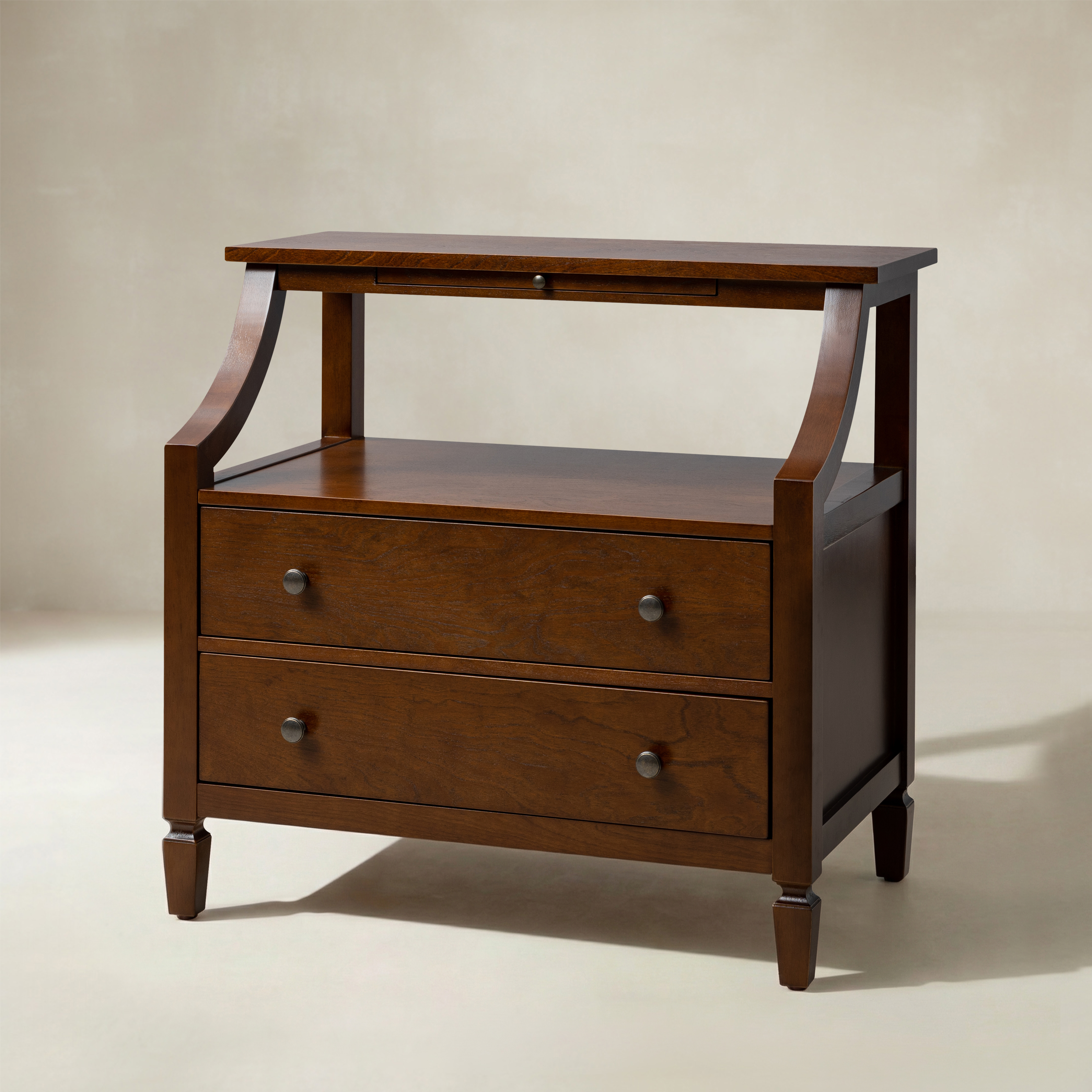 Grace 2 - Drawer End Table Chest with Built-in Outlets
