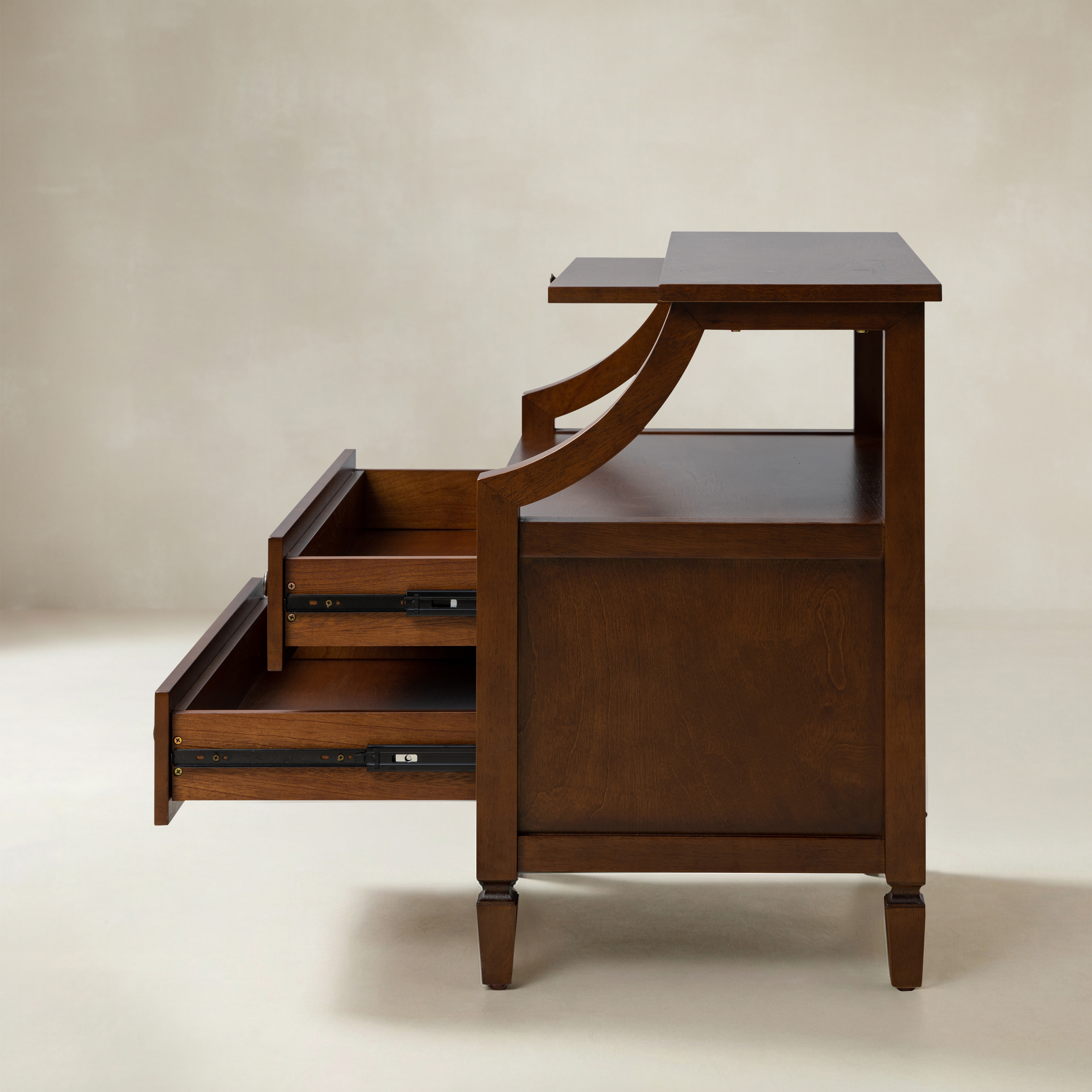 Grace 2 - Drawer End Table Chest with Built-in Outlets