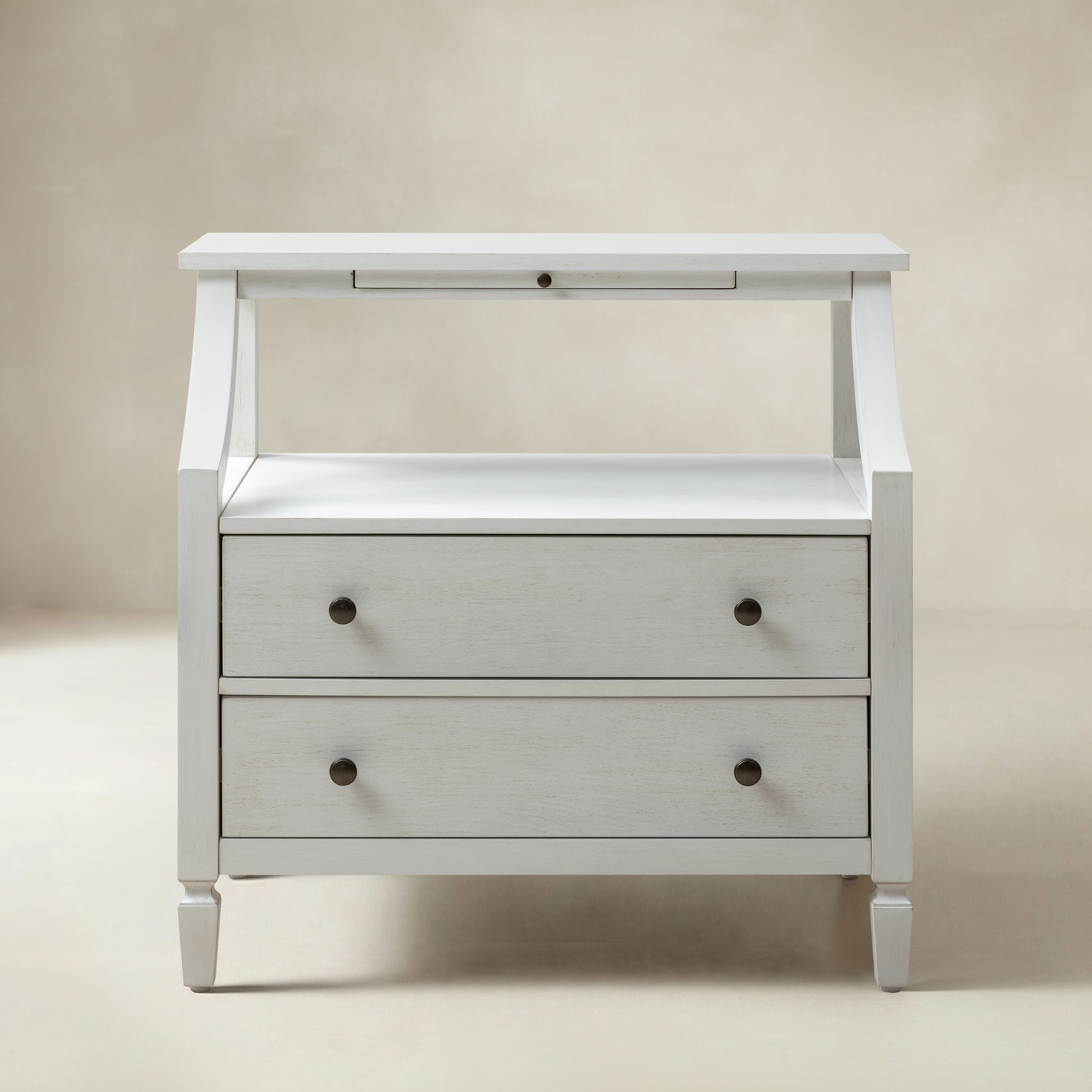 Grace 2 - Drawer End Table Chest with Built-in Outlets