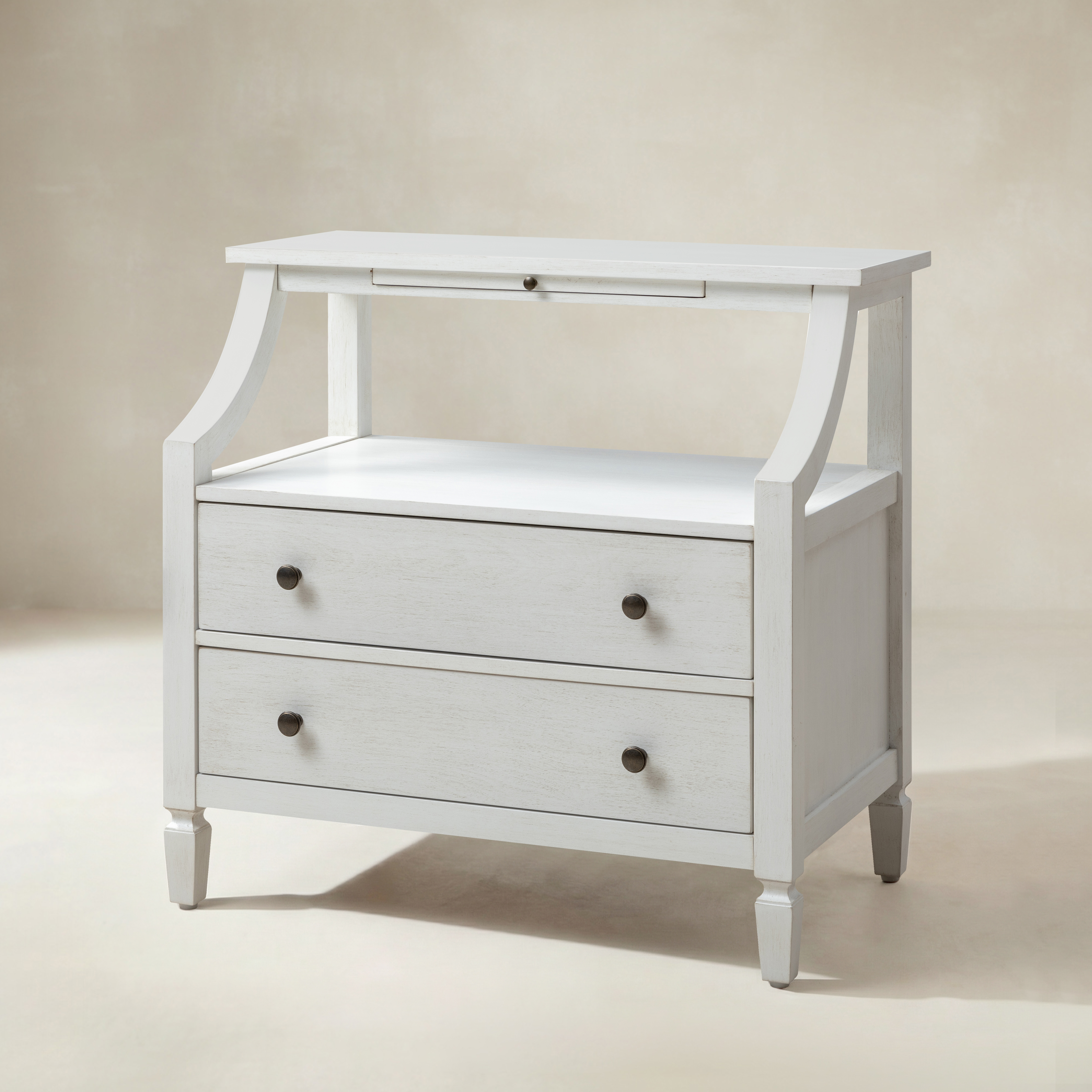 Grace 2 - Drawer End Table Chest with Built-in Outlets