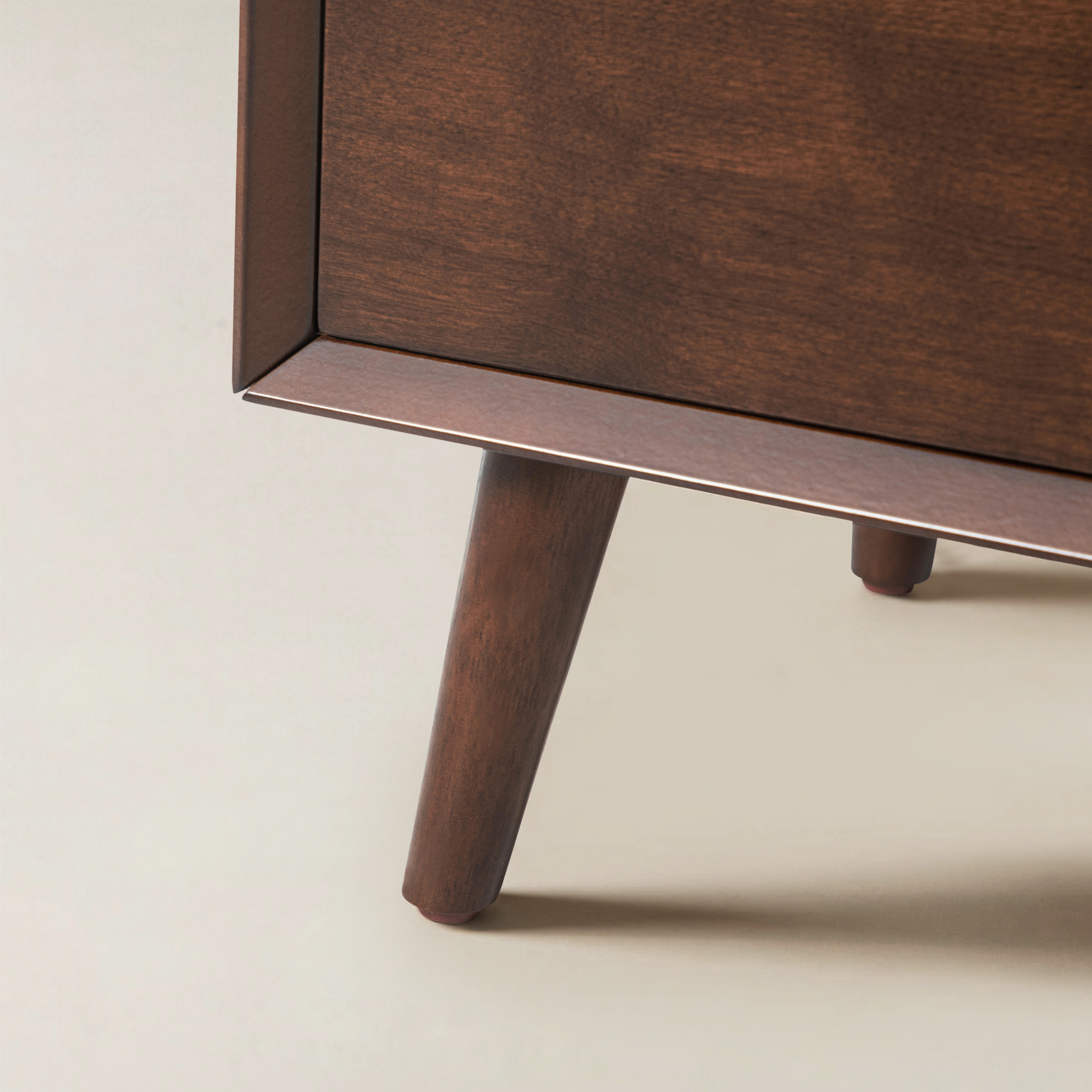 Giralda 2-Drawer Mid-century Modern End Table with Built-In Outlets(Optional Types)