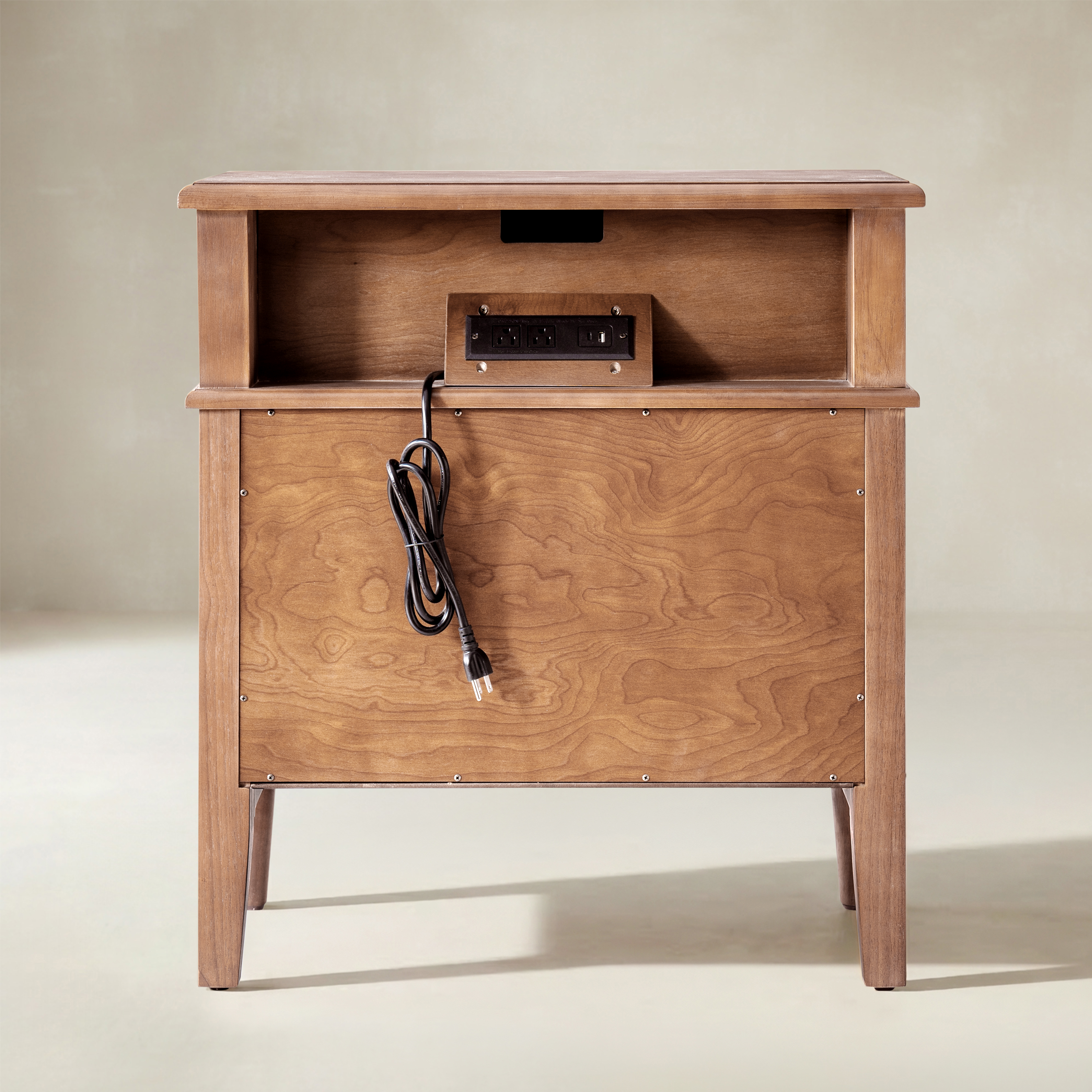 Griselda Transitional 3-Drawer End Table with Hidden Compartment