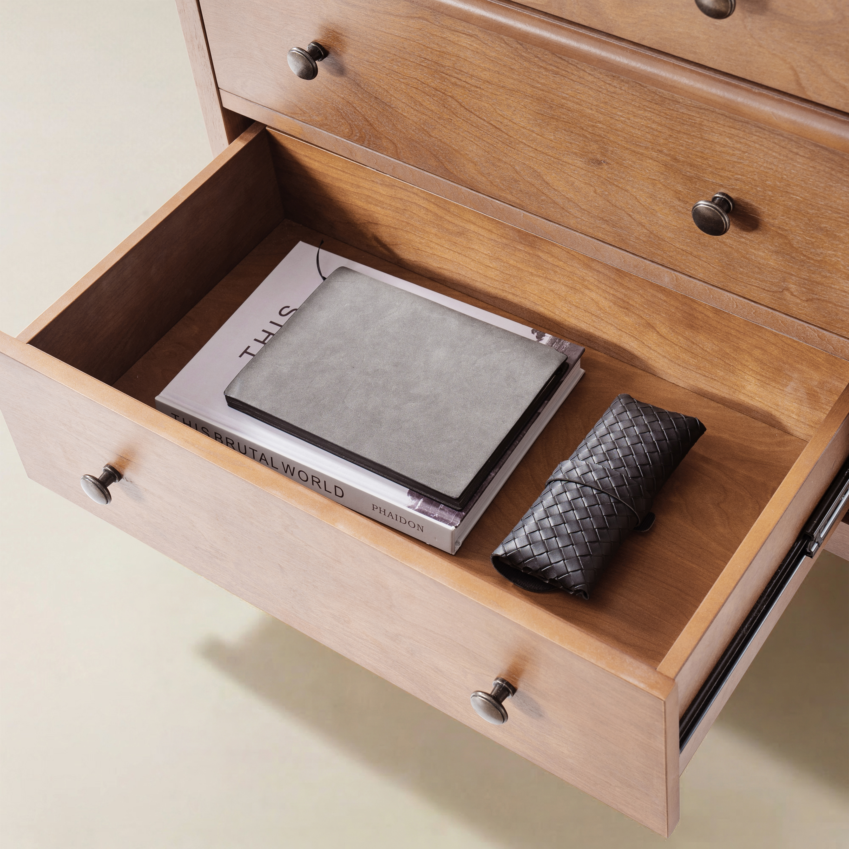 Griselda Transitional 3-Drawer End Table with Hidden Compartment