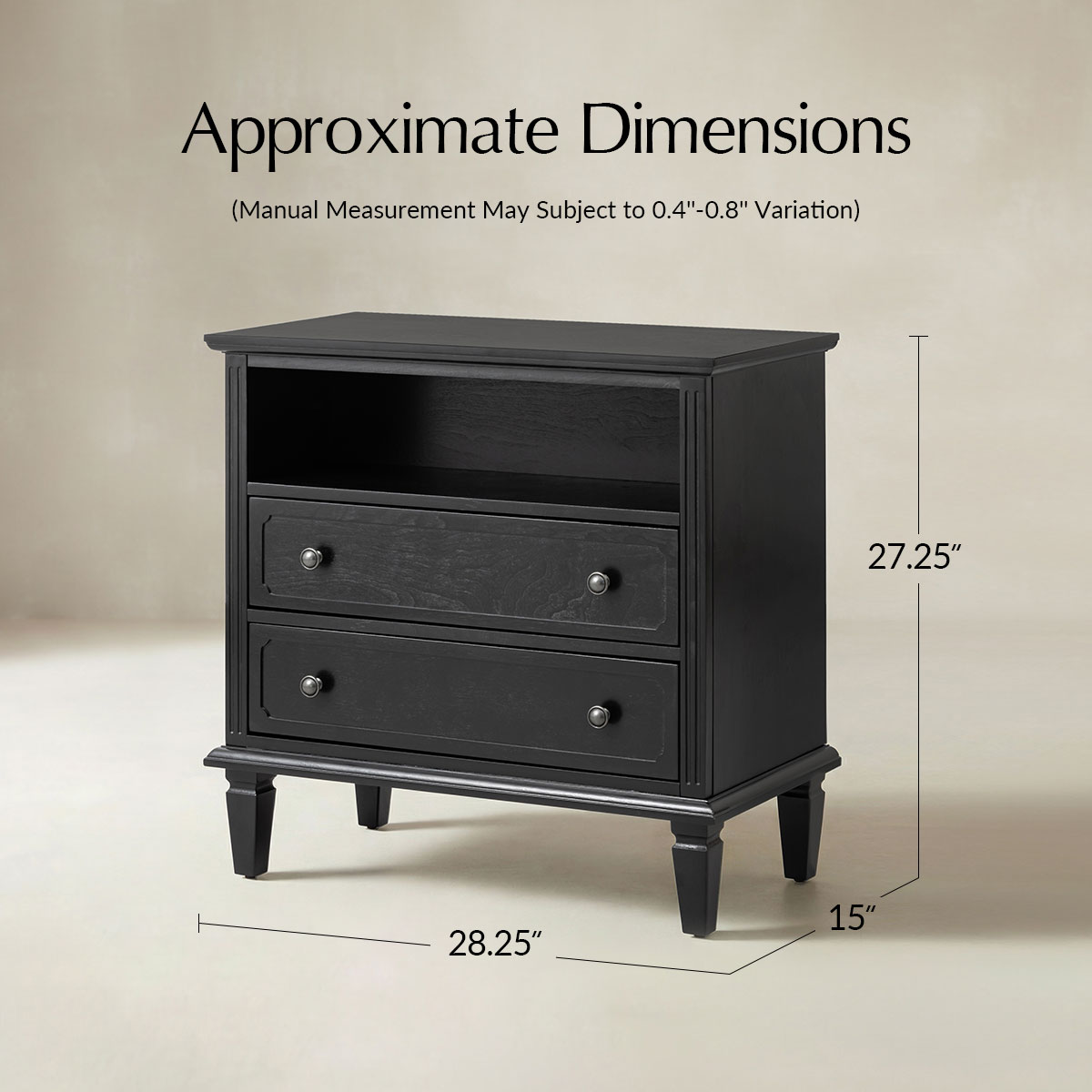 Galatea 2 - Drawer Solid Wood End Table Chest(Optional Types)