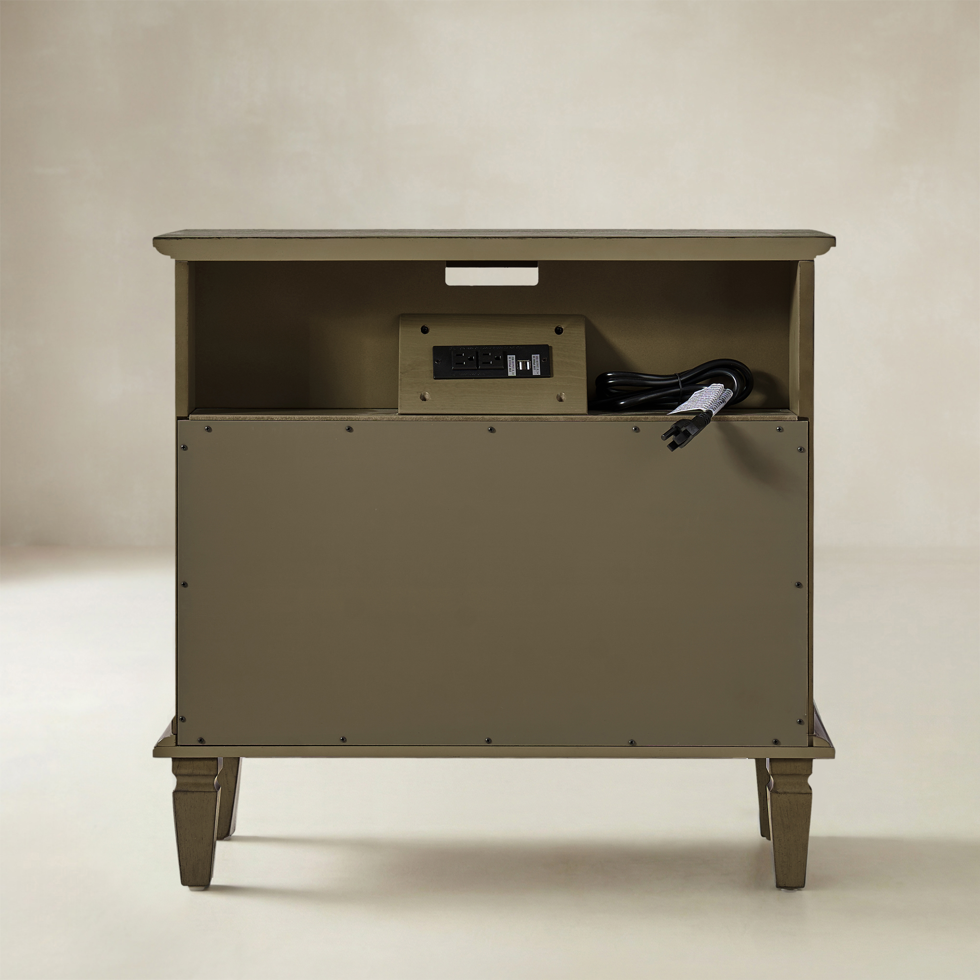 Galatea 2 - Drawer Solid Wood End Table Chest(Optional Types)