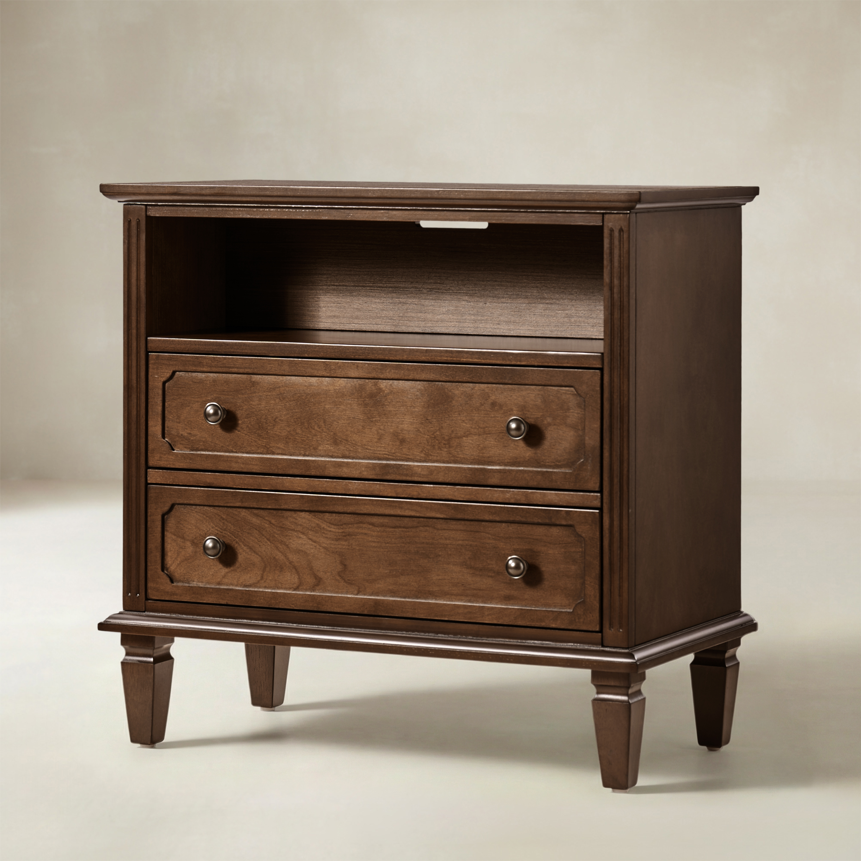 Galatea 2 - Drawer Solid Wood End Table Chest(Optional Types)