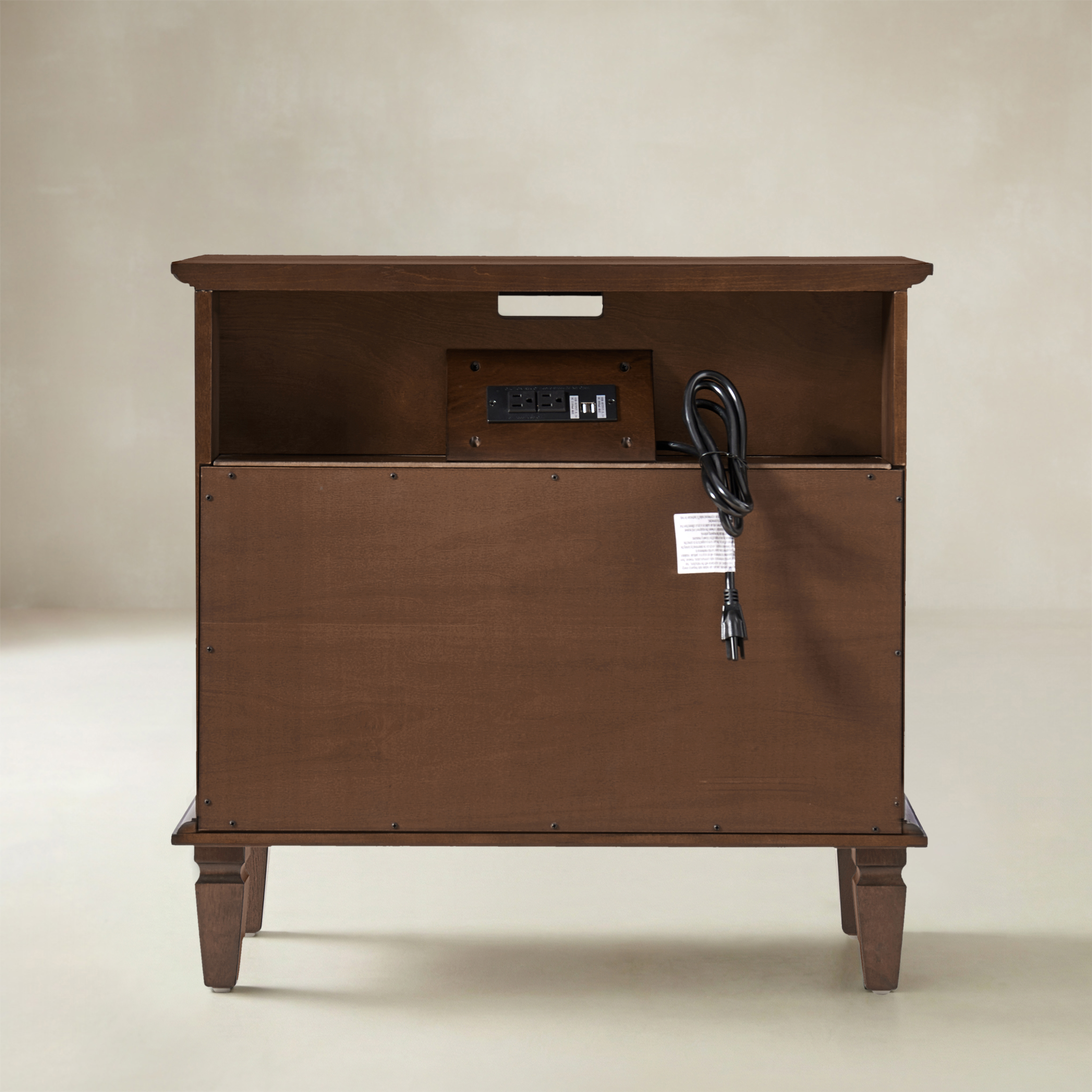 Galatea 2 - Drawer Solid Wood End Table Chest(Optional Types)