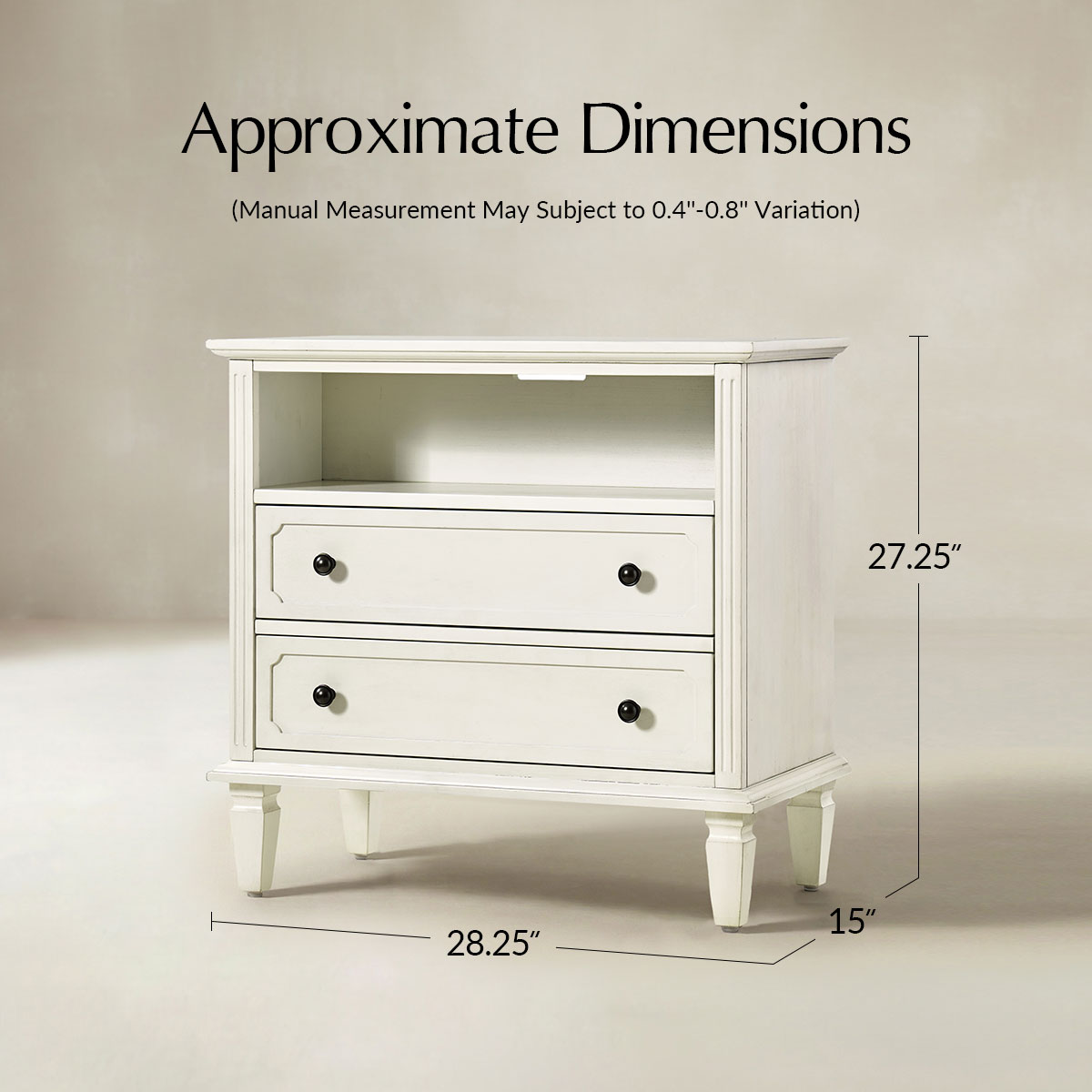 Galatea 2 - Drawer Solid Wood End Table Chest(Optional Types)