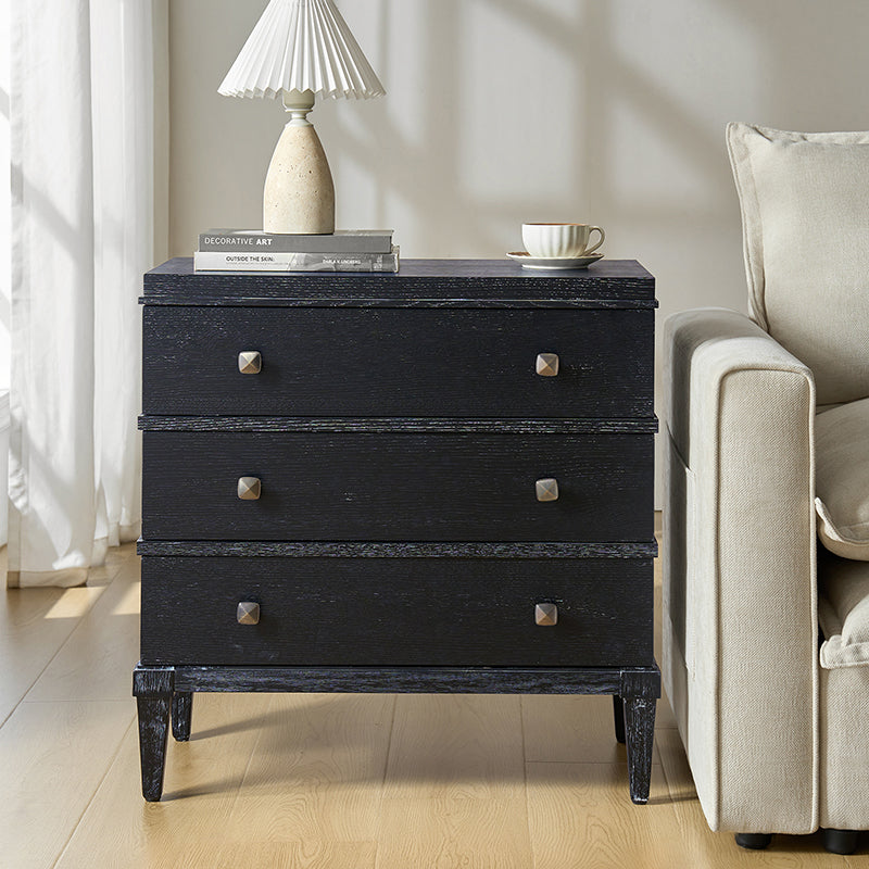 Lorenz Transitional 3-Drawer End Table with Charging Station(Optional Types)