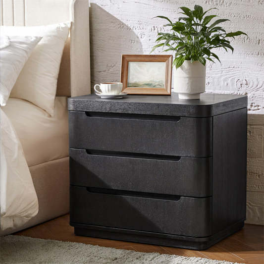 Ravona Large 3-Drawer Nightstand with Hidden Storage(Optional Types)