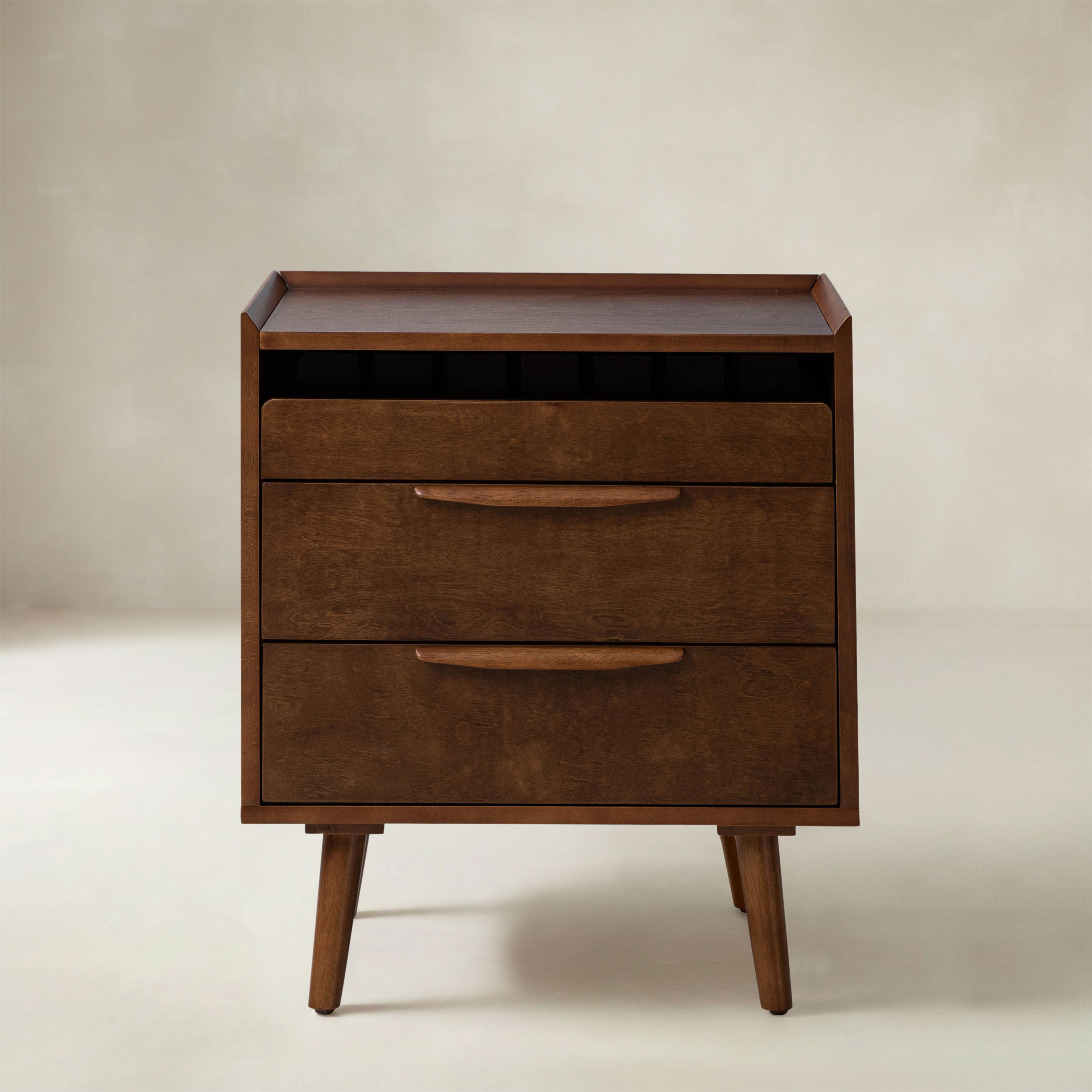 Janet Mid-Century Modern 3 - Drawer End Table(Optional Types)