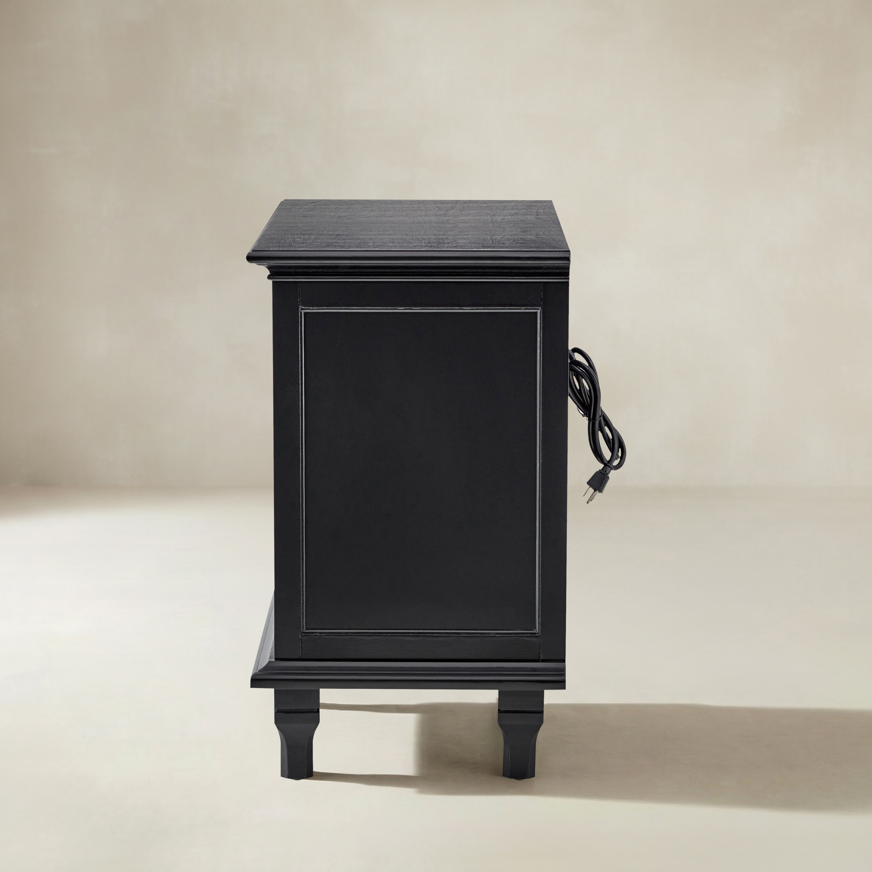 Galatea 3 - Drawer End Table with Built-In Outlets(Optional Types)