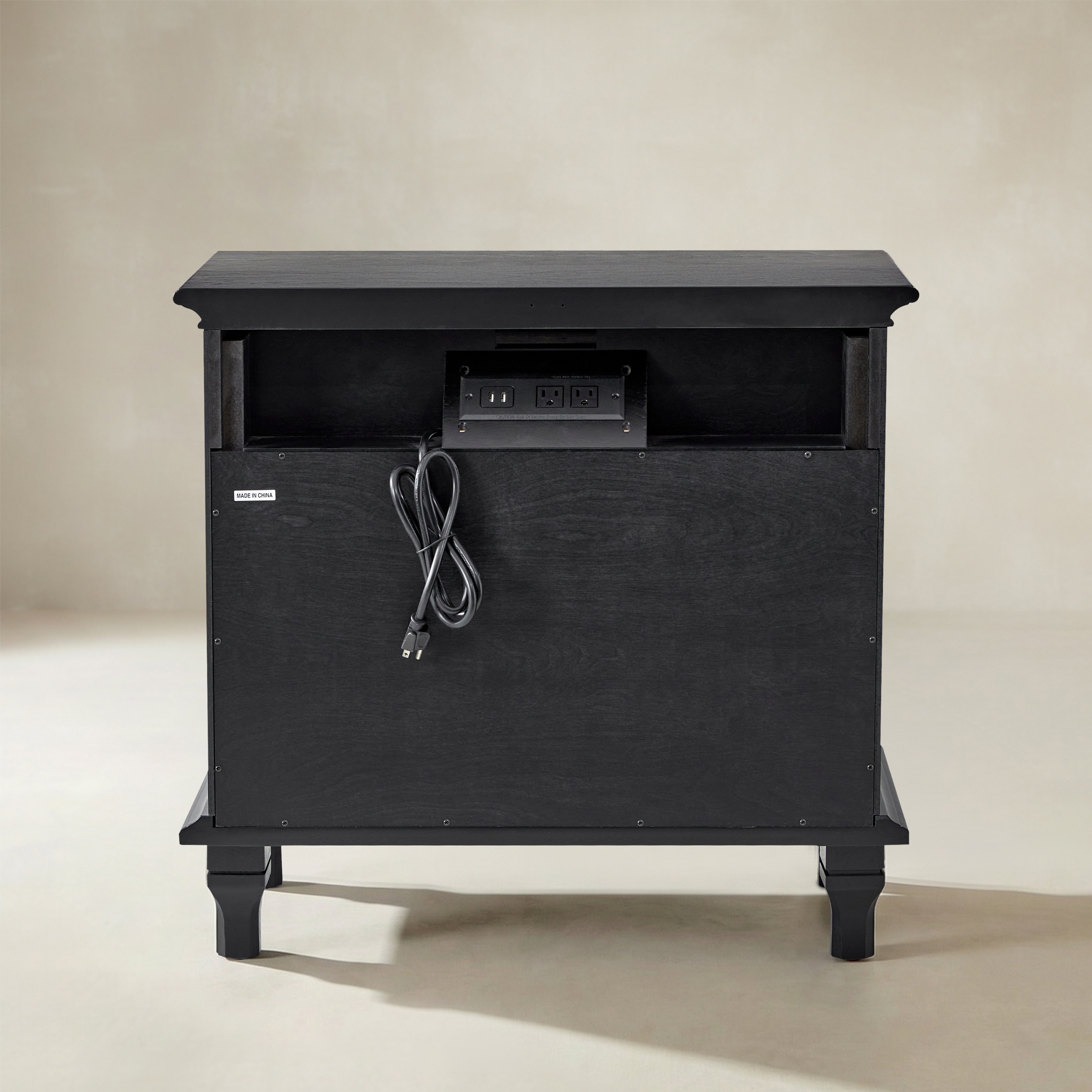 Galatea 3 - Drawer End Table with Built-In Outlets(Optional Types)
