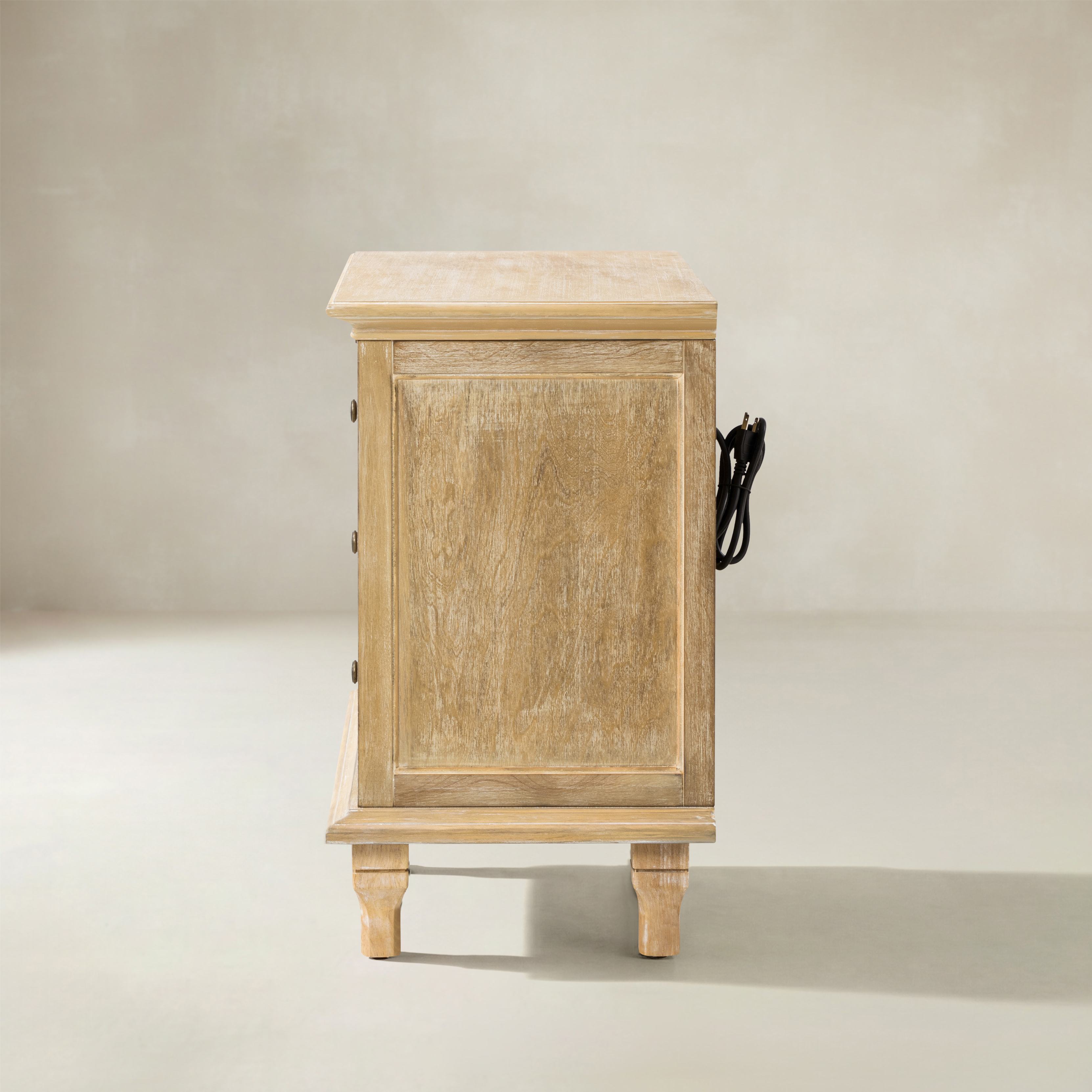 Galatea 3 - Drawer End Table with Built-In Outlets(Optional Types)