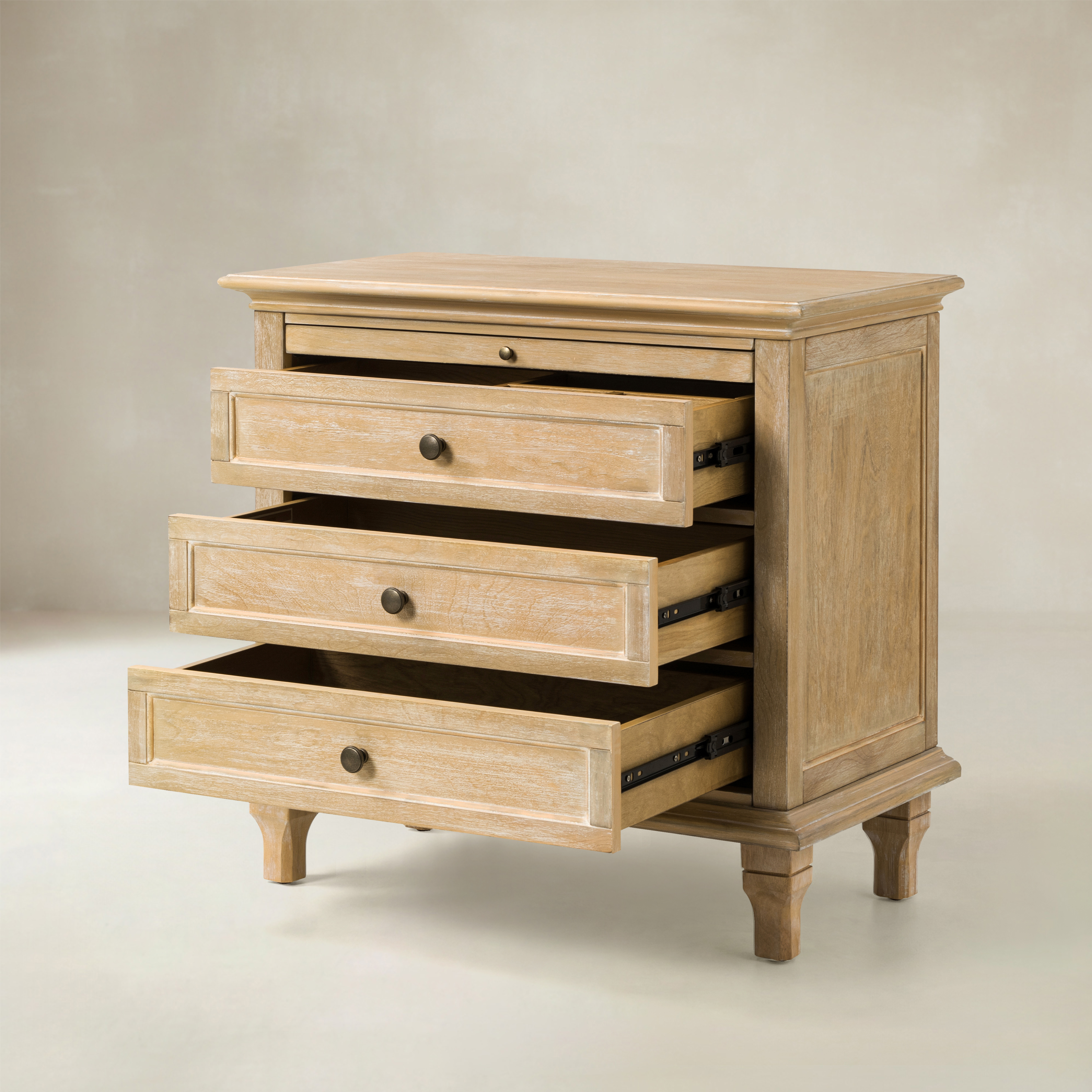 Galatea 3 - Drawer End Table with Built-In Outlets(Optional Types)