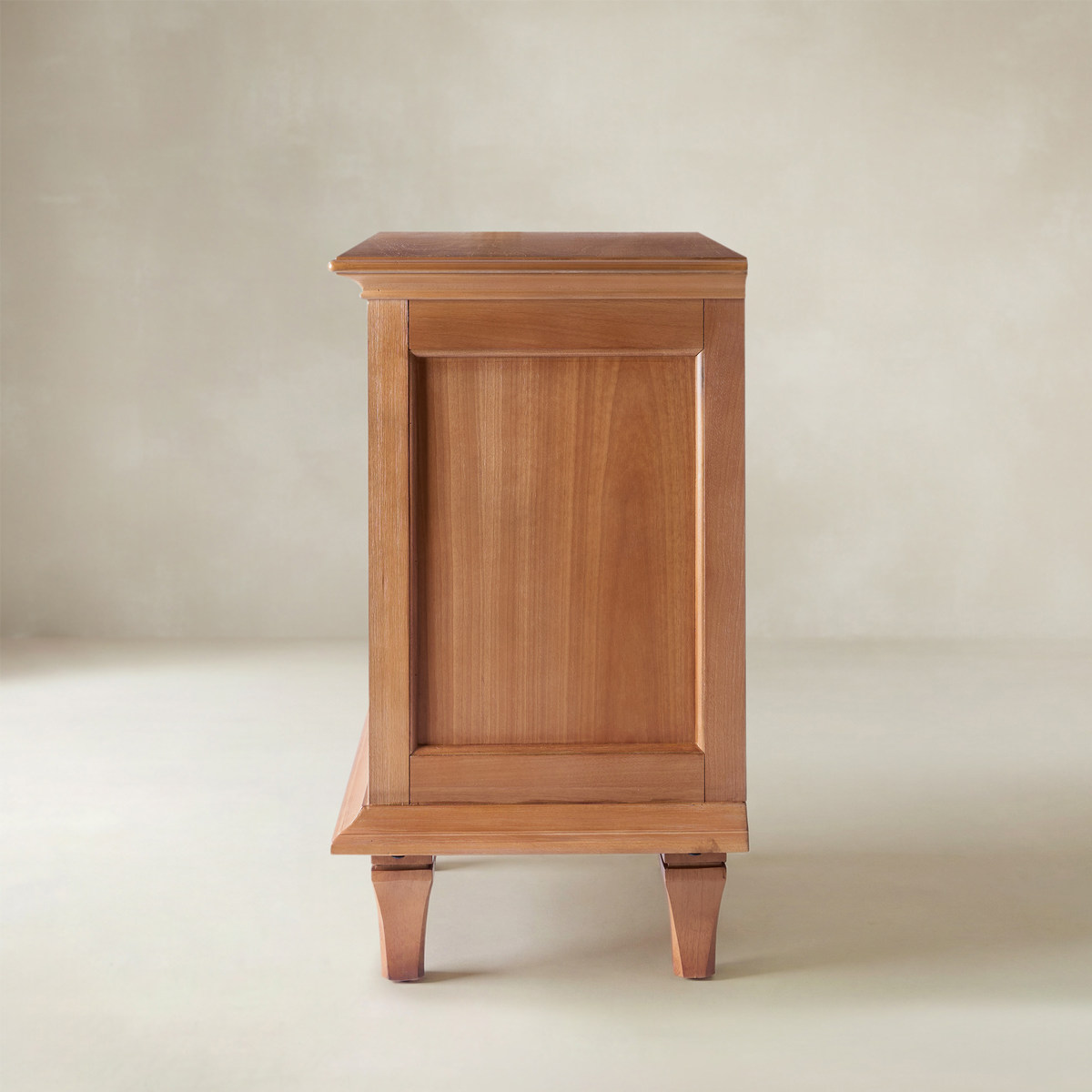 Mornay Transitional Solid Wood 3 - Drawer Nightstand