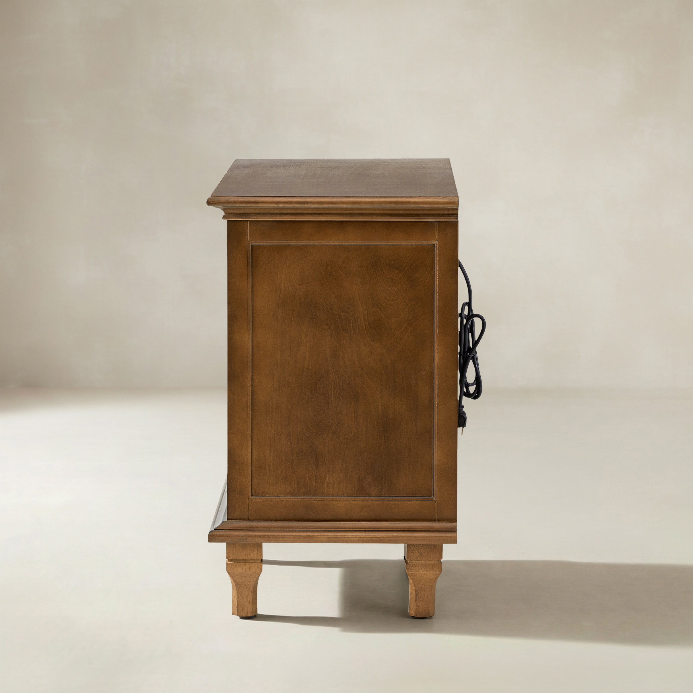 Galatea 3 - Drawer End Table with Built-In Outlets(Optional Types)