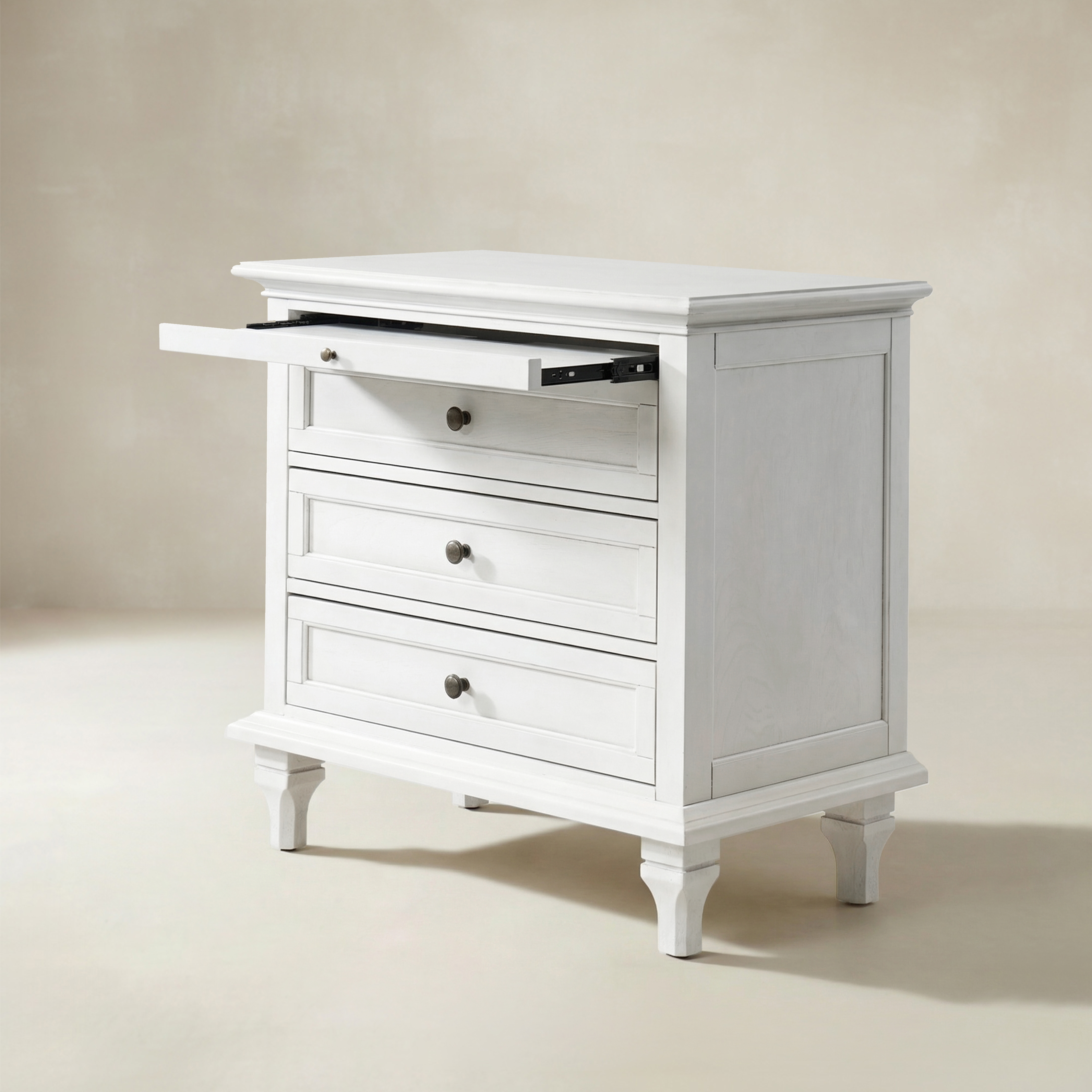 Galatea 3 - Drawer End Table with Built-In Outlets(Optional Types)