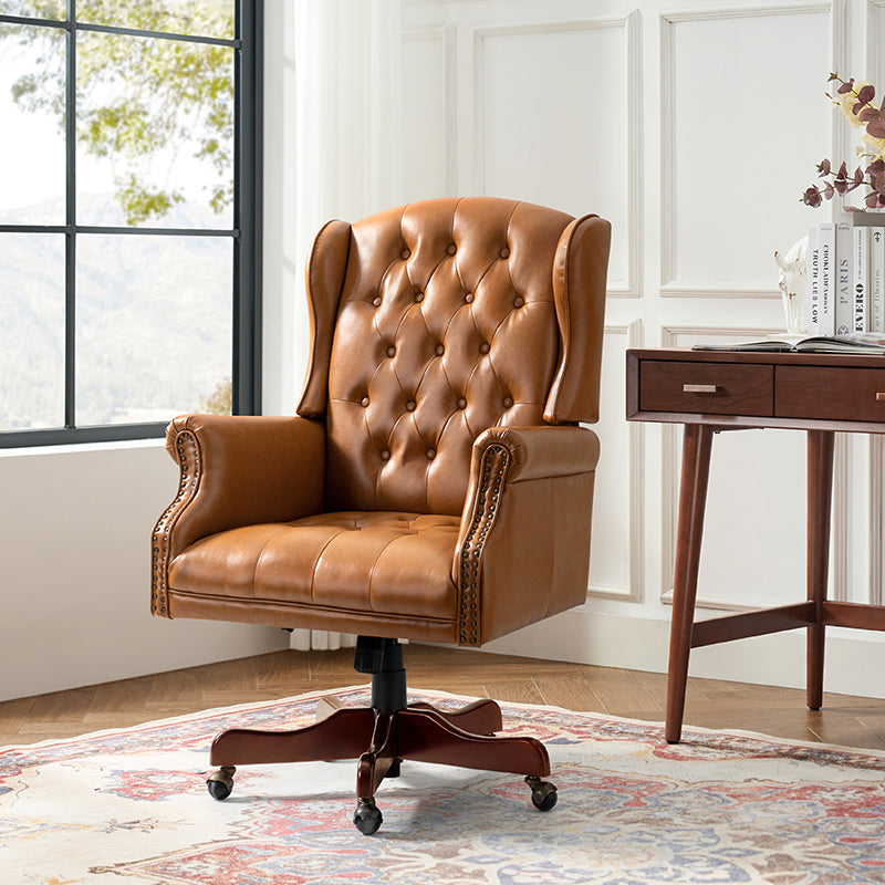 Esteban Vegan Leather Executive Office Chair - HULALA HOME