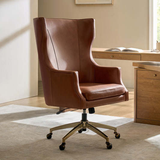 Elodio Office Chairs  with Genuine Leather