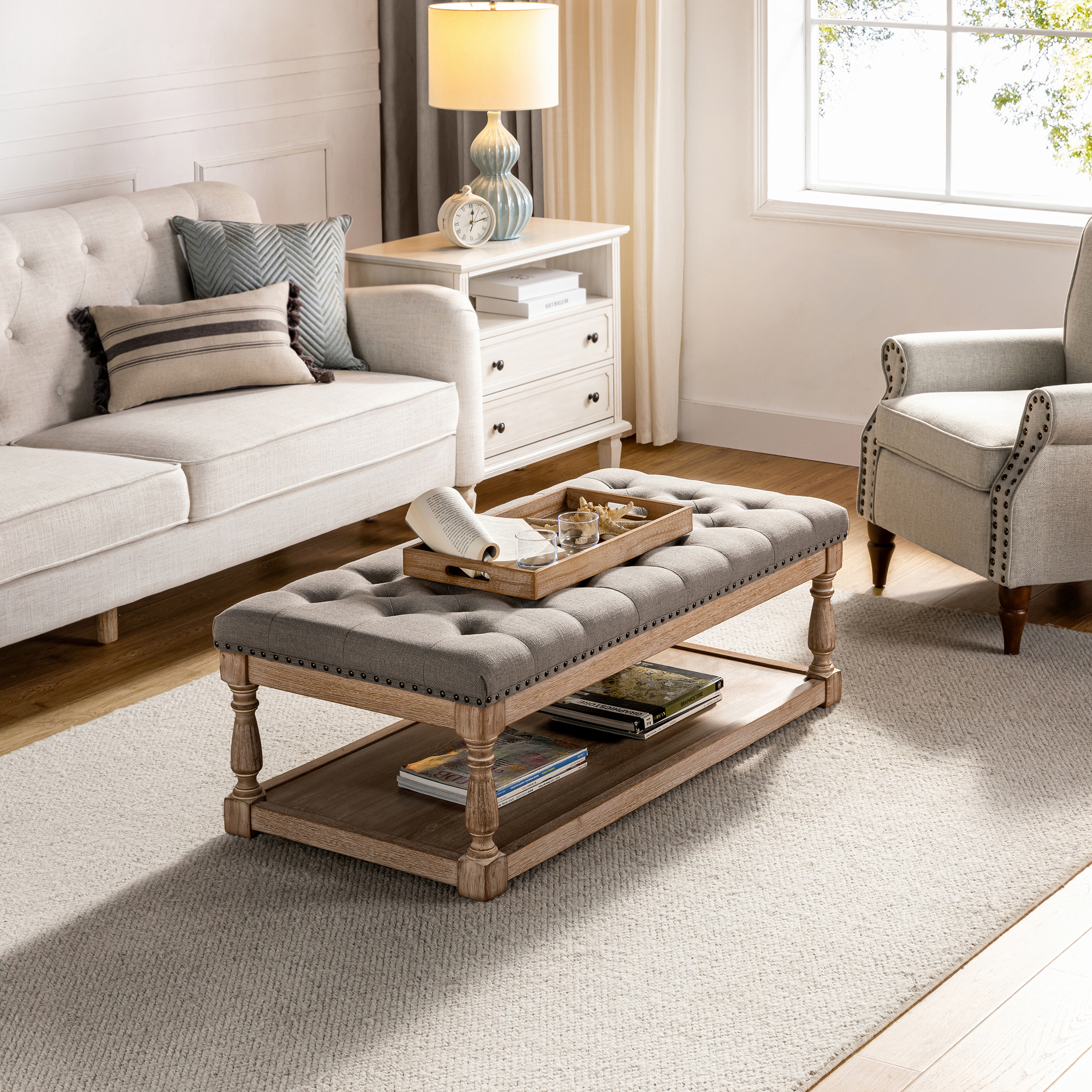 Isaak Upholstered Storage Ottoman