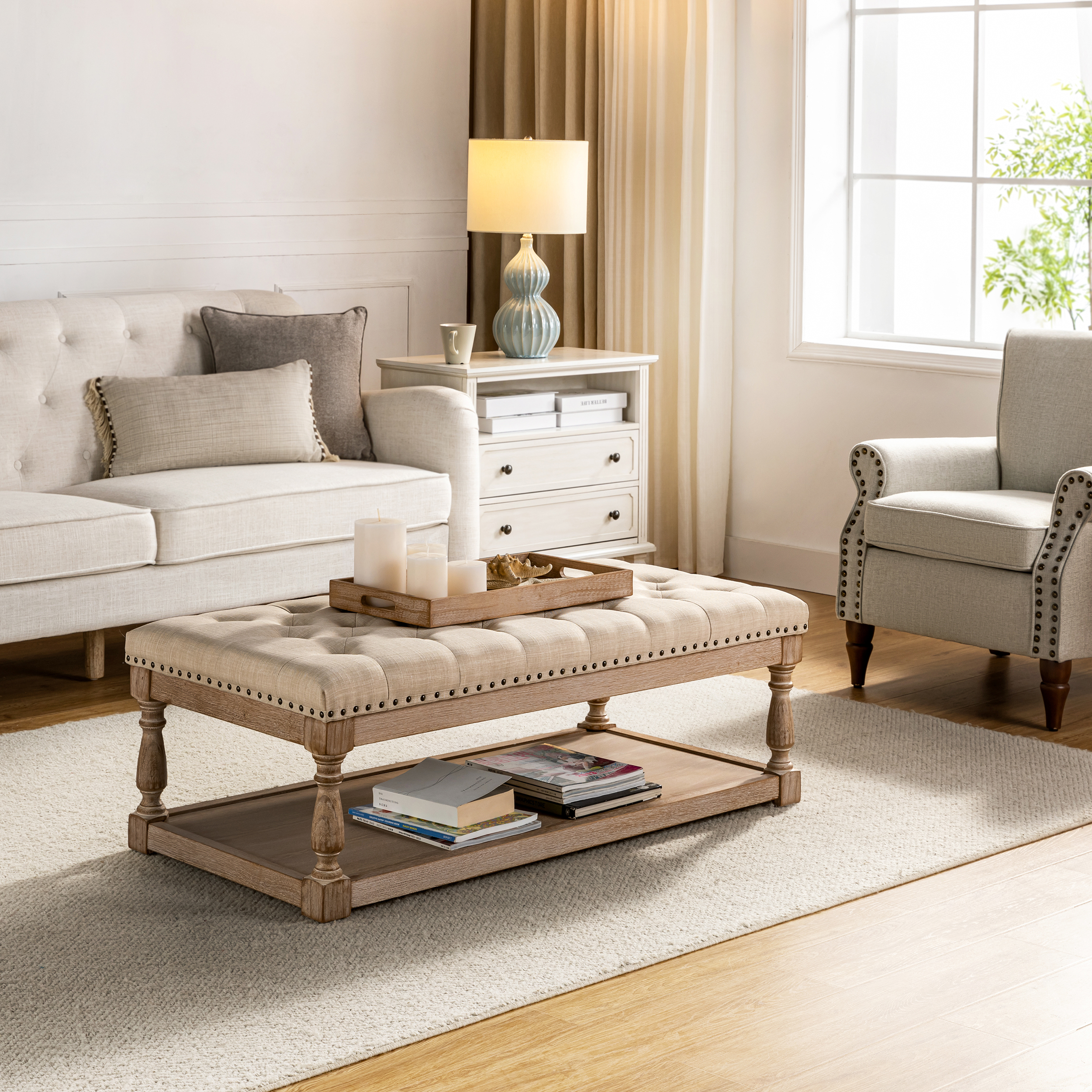 Isaak Upholstered Storage Ottoman