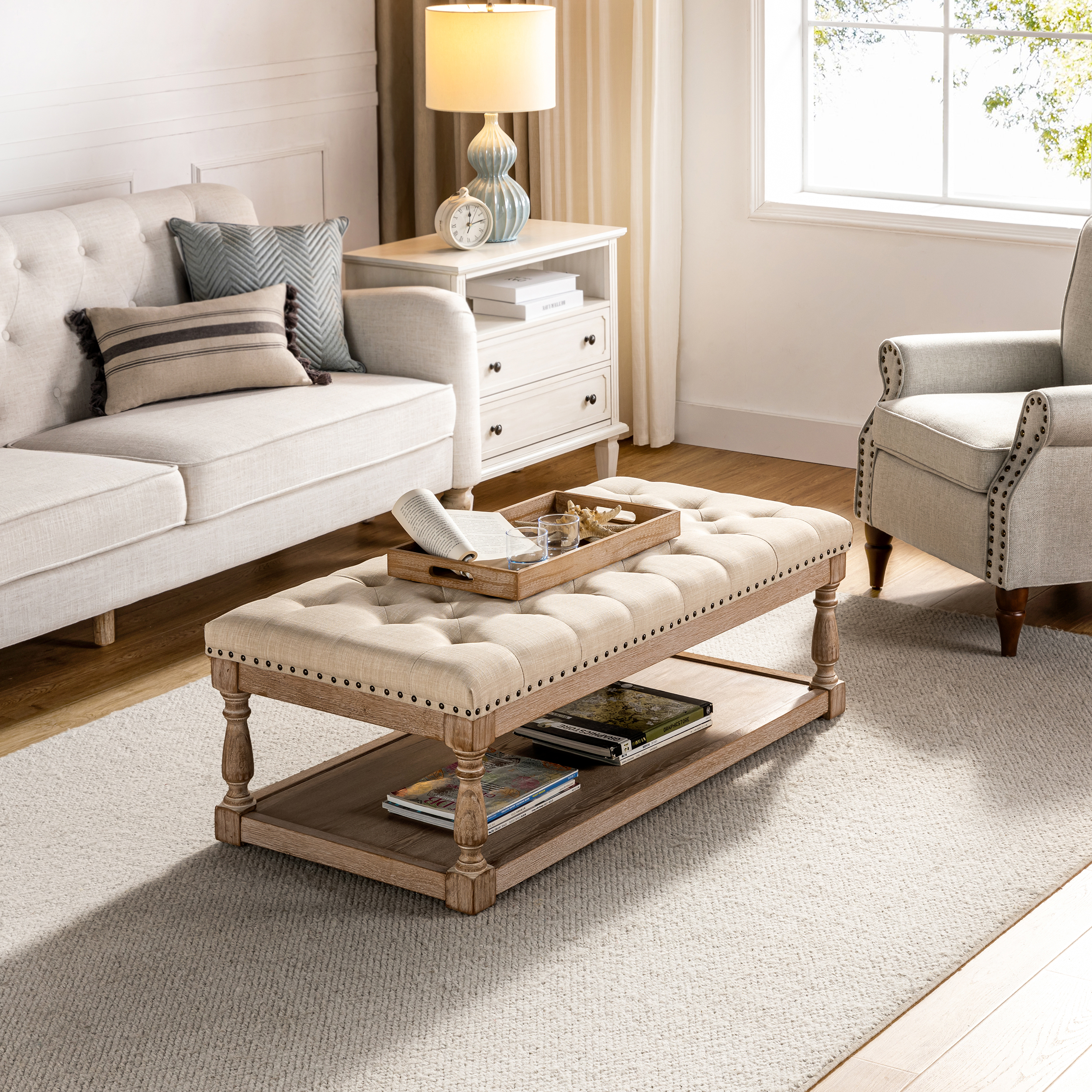 Isaak Upholstered Storage Ottoman