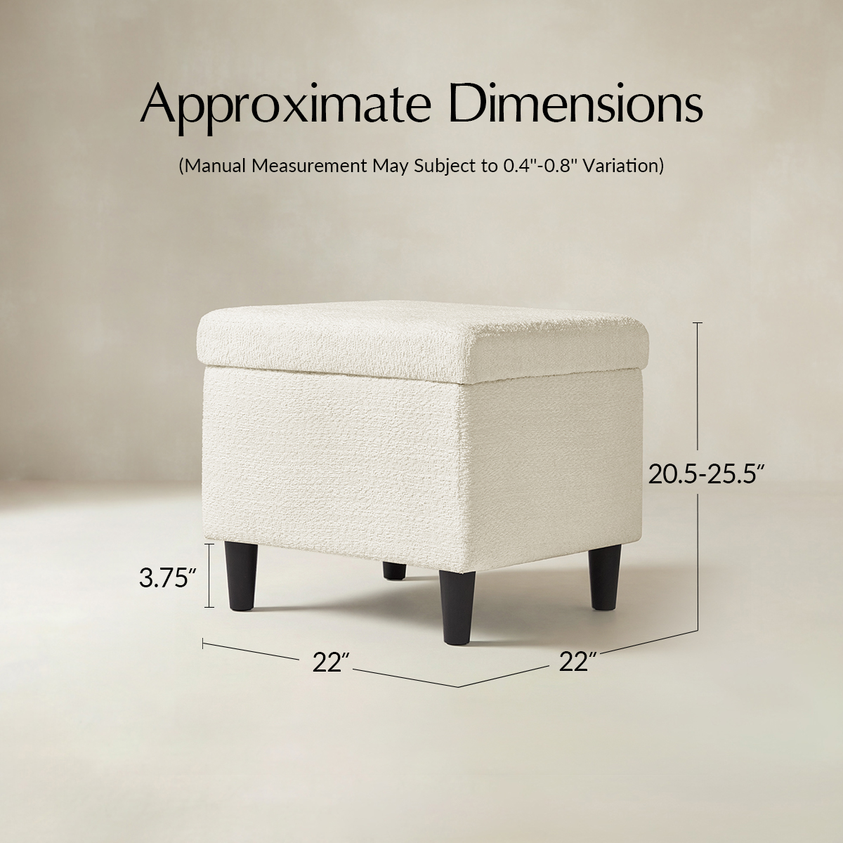 Nest Ease Ottoman with Lift-Top Footstool