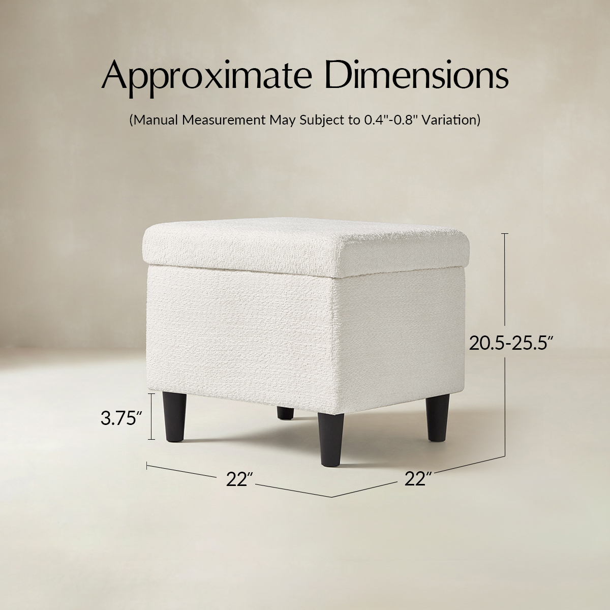 Nest Ease Ottoman with Lift-Top Footstool