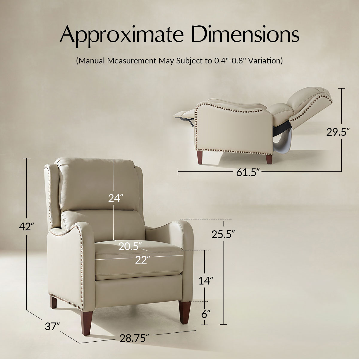 Deliat Genuine Leather Recliner