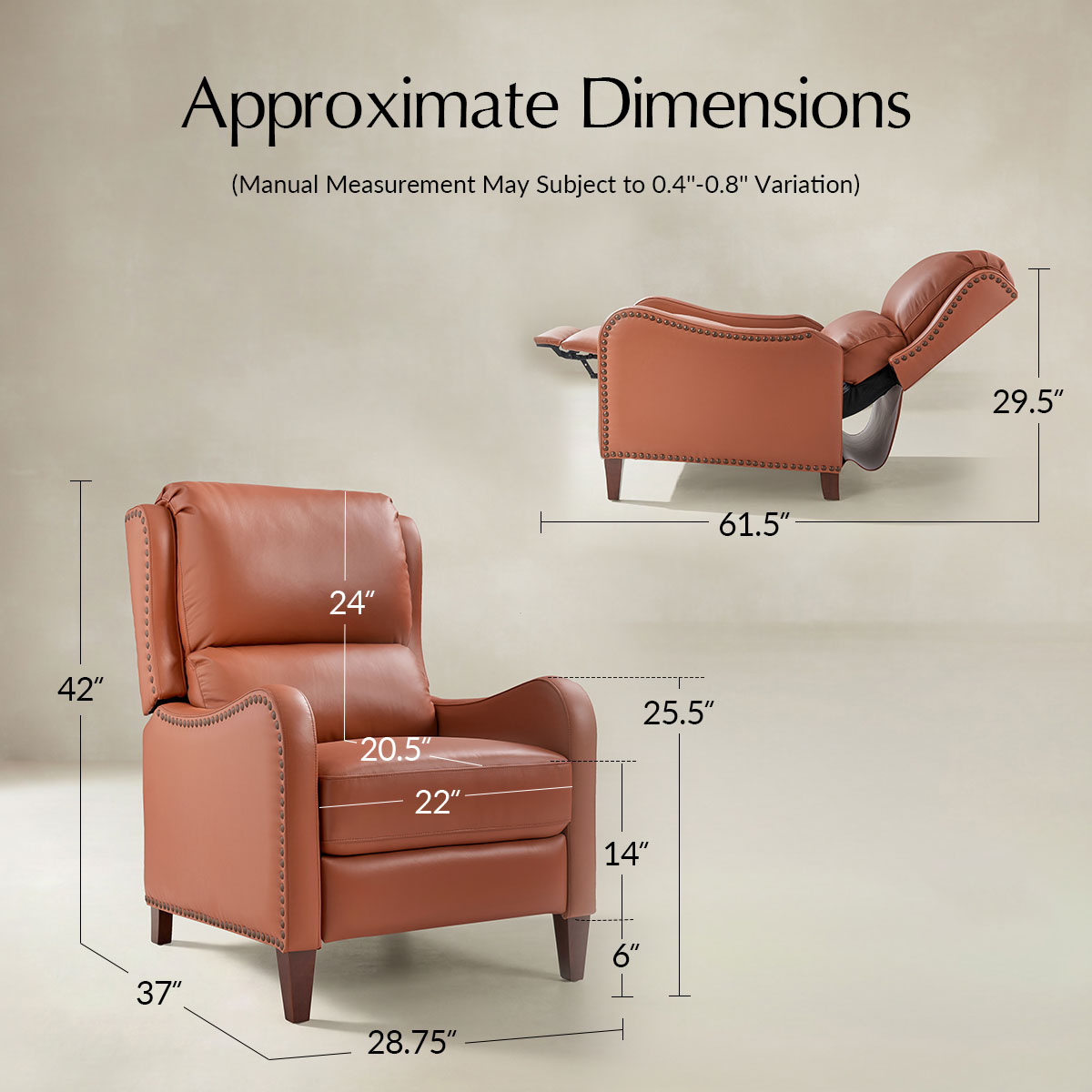 Deliat Genuine Leather Recliner