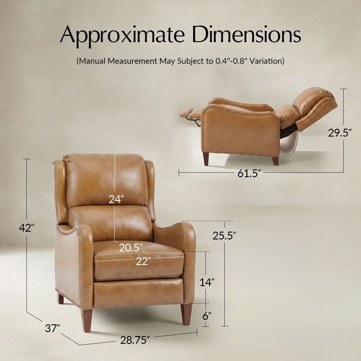 Deliat Genuine Leather Recliner