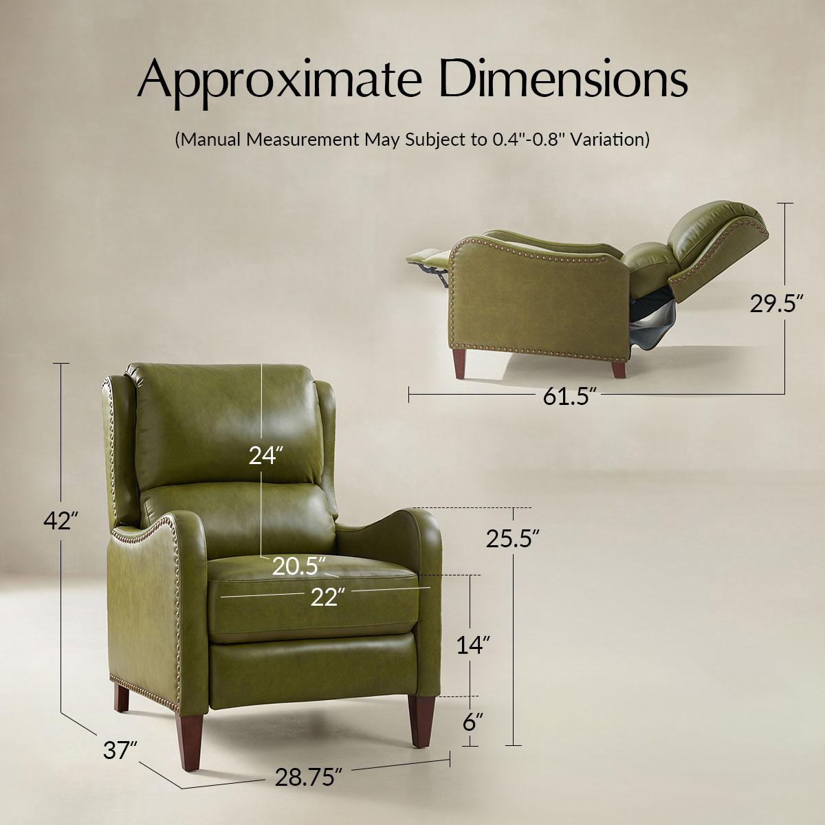 Deliat Genuine Leather Recliner