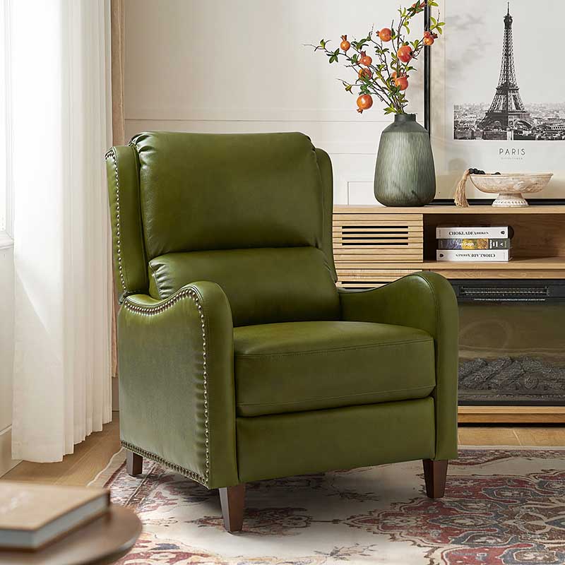 Deliat Genuine Leather Recliner - HULALA HOME