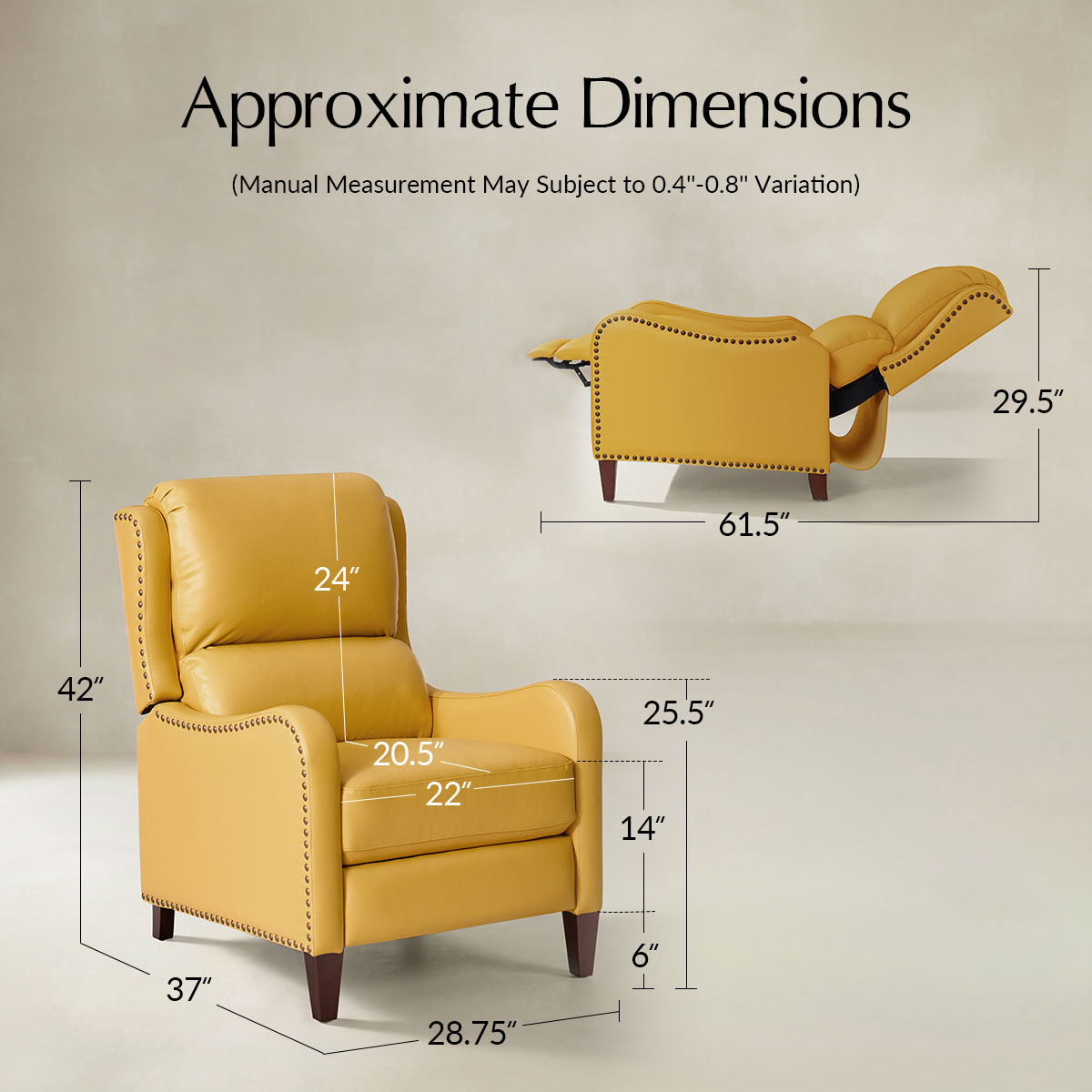 Deliat Genuine Leather Recliner