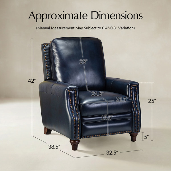 Annabelle Genuine Leather Recliner Chair(Optional Types)